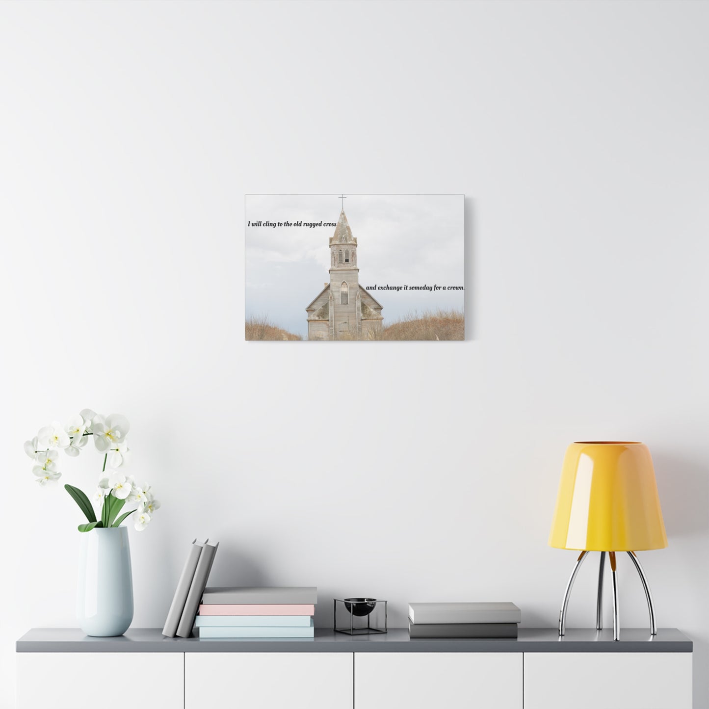 Inspirational Canvas Wall Art with Uplifting Quote