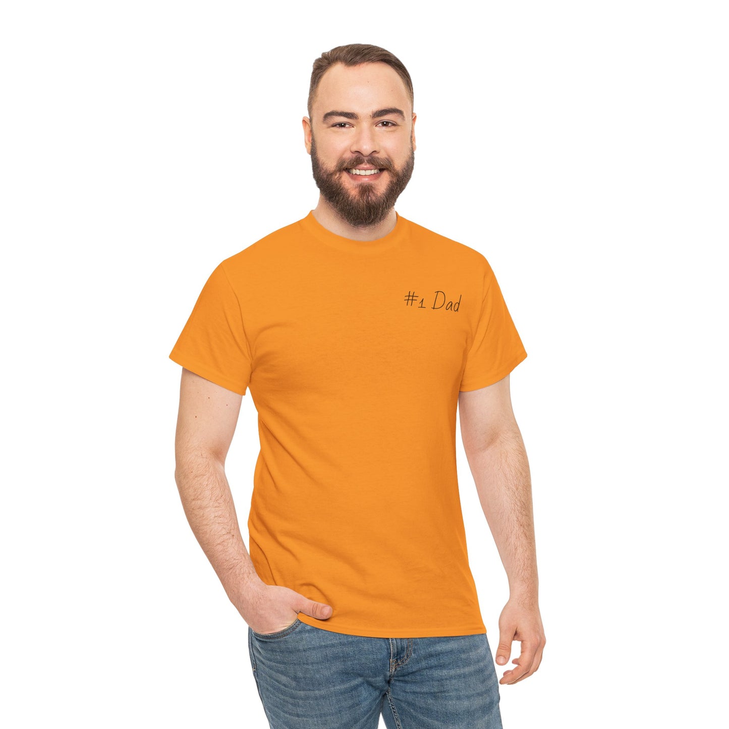 #1 Dad Unisex Heavy Cotton Tee - Best Dad Ever Shirt