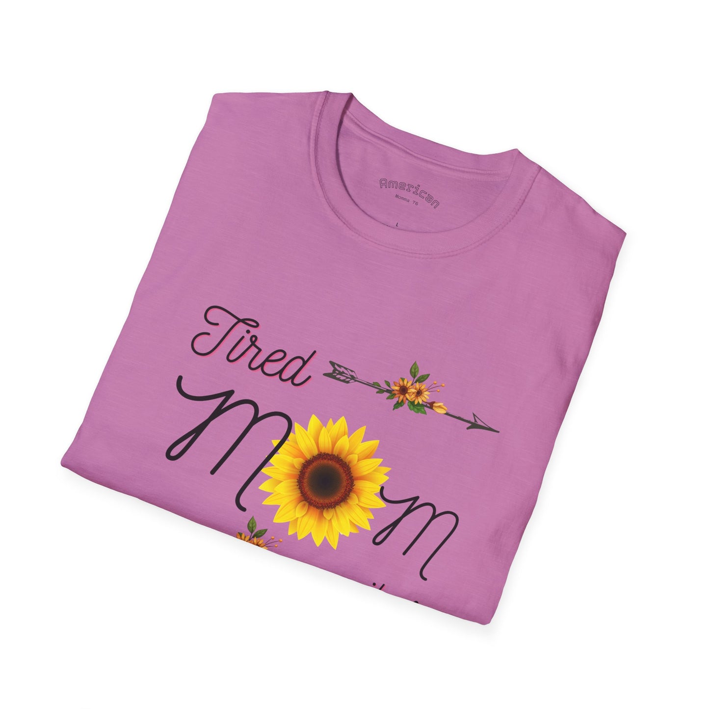 Tired Mom Vibes Unisex Softstyle T-Shirt