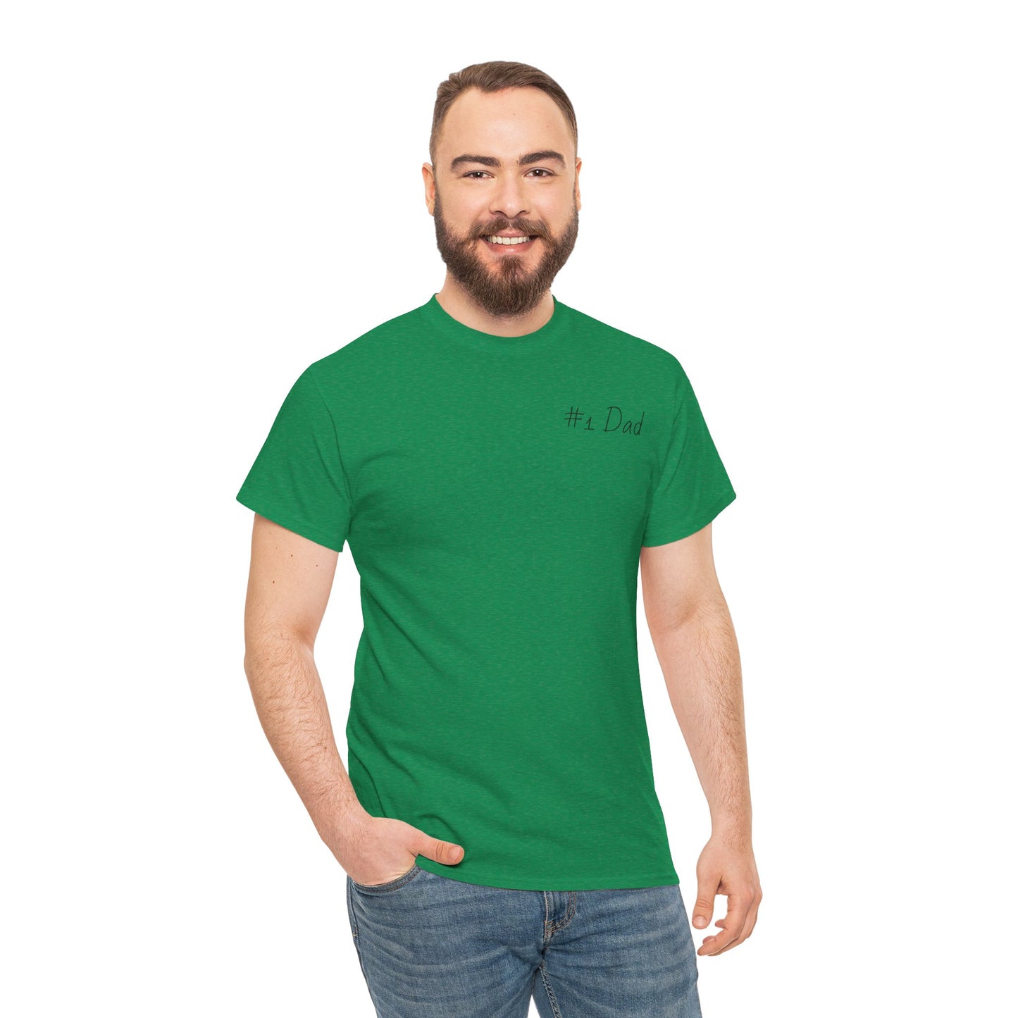 #1 Dad Unisex Heavy Cotton Tee - Best Dad Ever Shirt