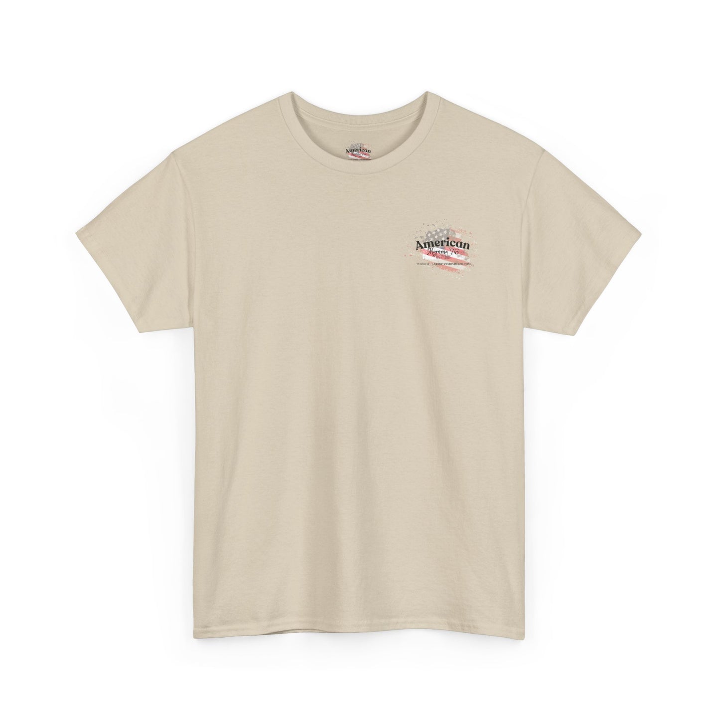 American Flag Unisex Heavy Cotton Tee – Vintage Style Graphic T-Shirt