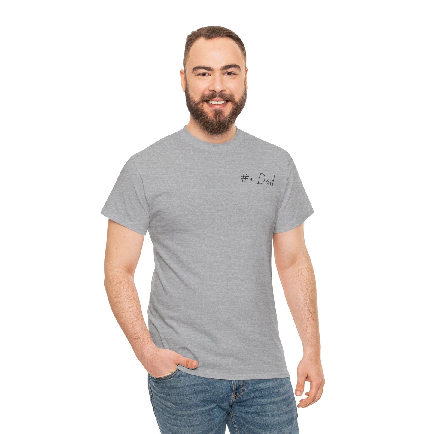 #1 Dad Unisex Heavy Cotton Tee - Best Dad Ever Shirt
