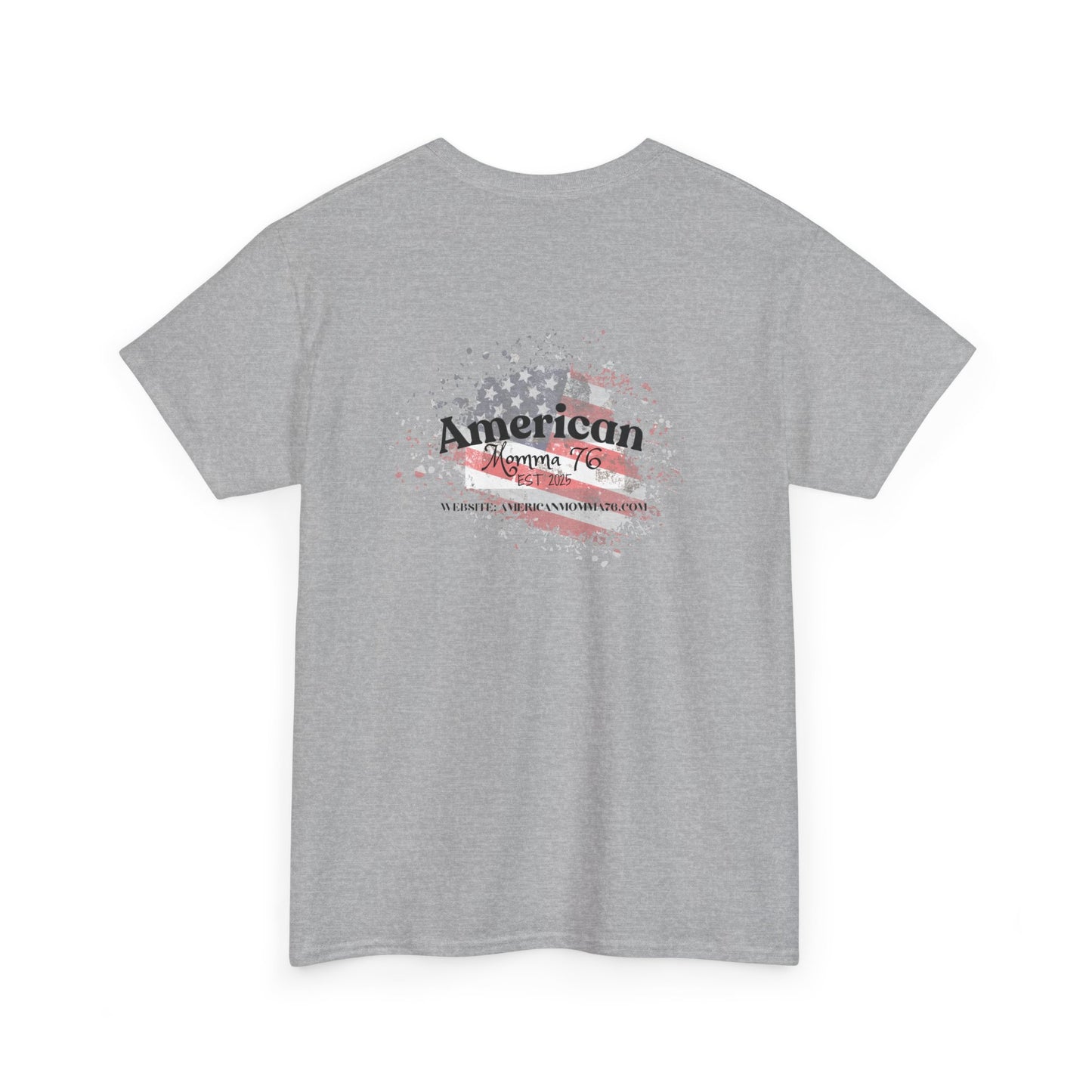 American Flag Unisex Heavy Cotton Tee – Vintage Style Graphic T-Shirt