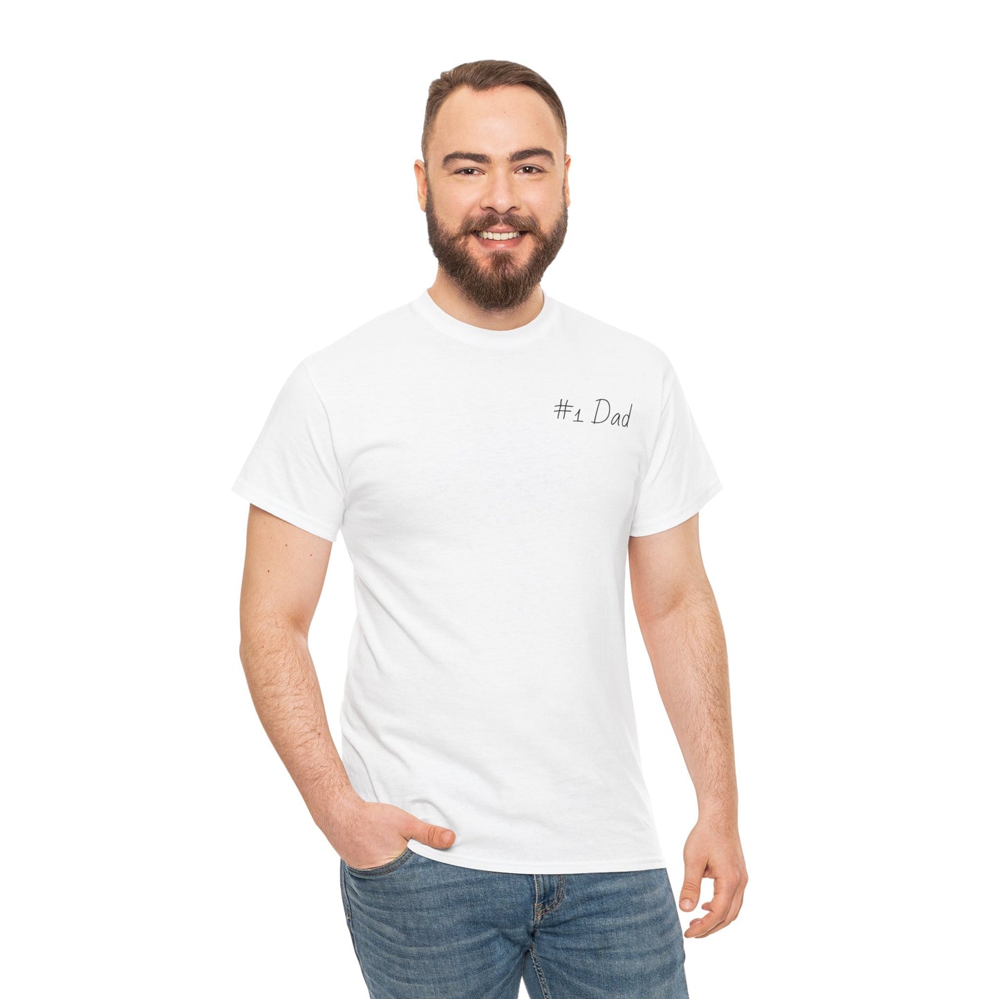 #1 Dad Unisex Heavy Cotton Tee - Best Dad Ever Shirt