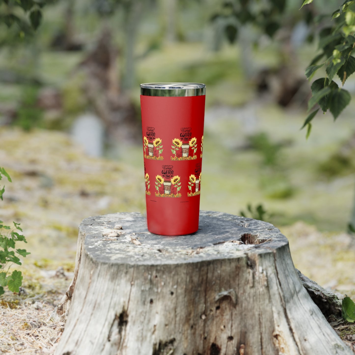 Sunflower Coffee Tumbler - 22oz Insulated Travel Mug for Coffee Lovers