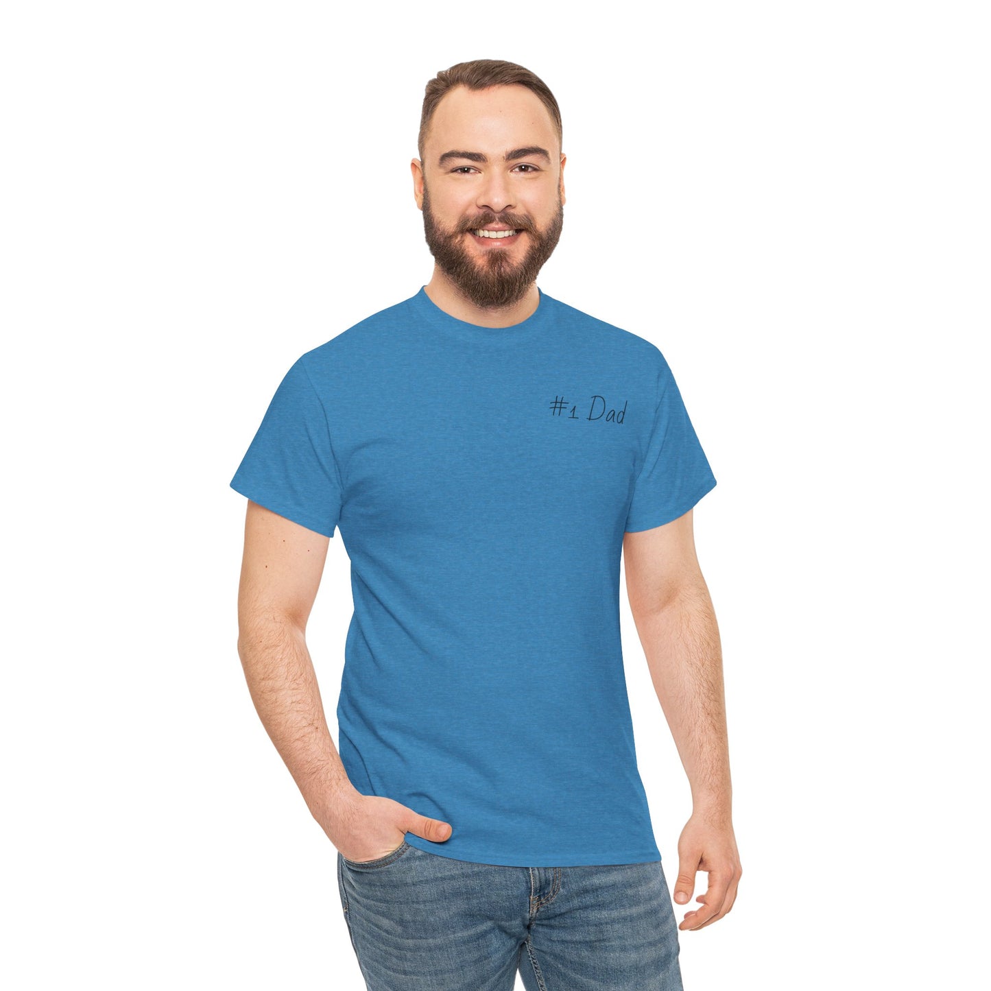 #1 Dad Unisex Heavy Cotton Tee - Best Dad Ever Shirt