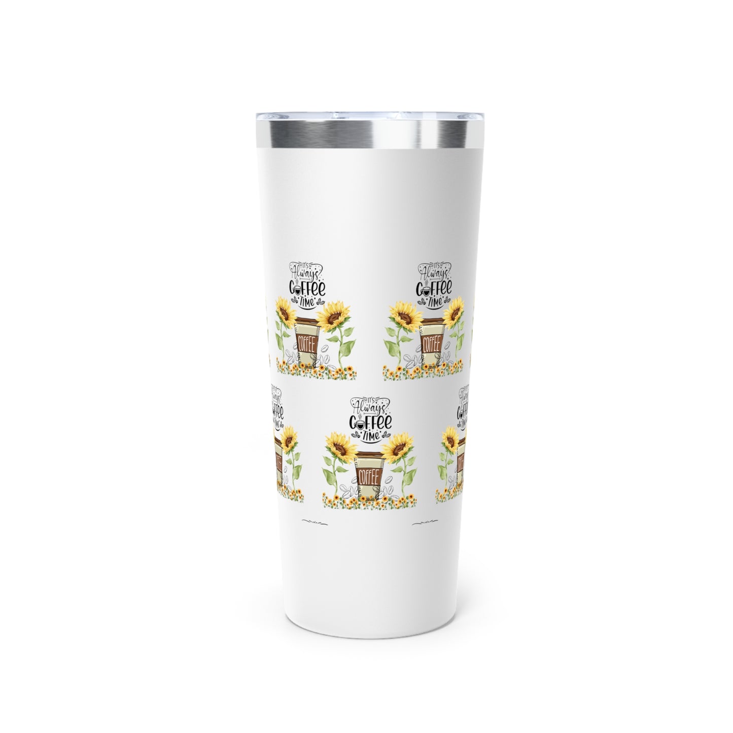 Sunflower Coffee Tumbler - 22oz Insulated Travel Mug for Coffee Lovers
