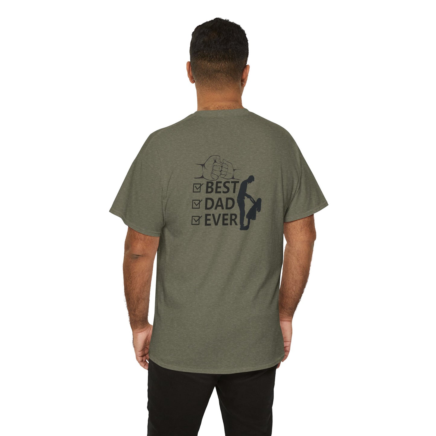 #1 Dad Unisex Heavy Cotton Tee - Best Dad Ever Shirt