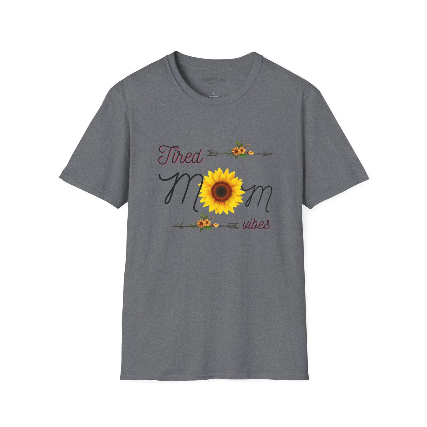 Tired Mom Vibes Unisex Softstyle T-Shirt