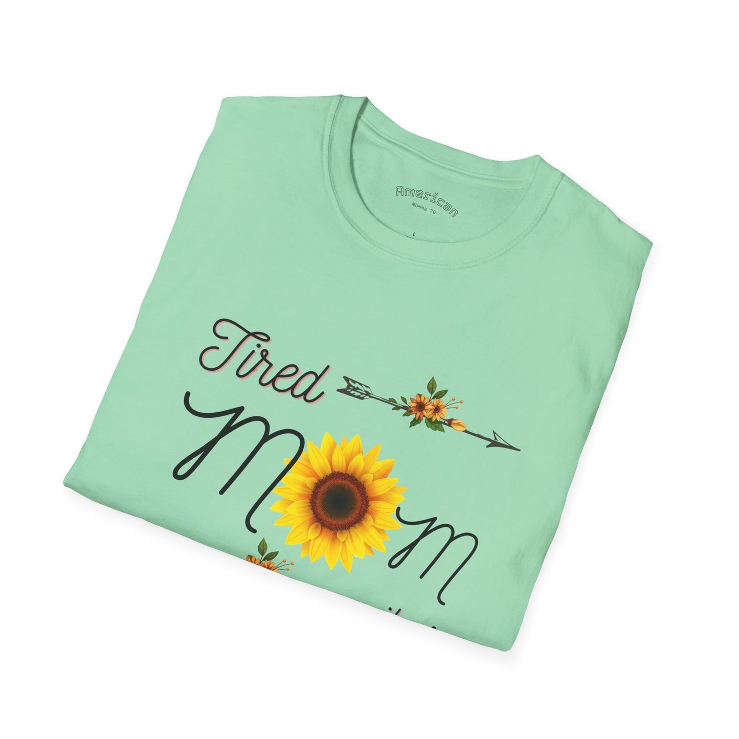 Tired Mom Vibes Unisex Softstyle T-Shirt