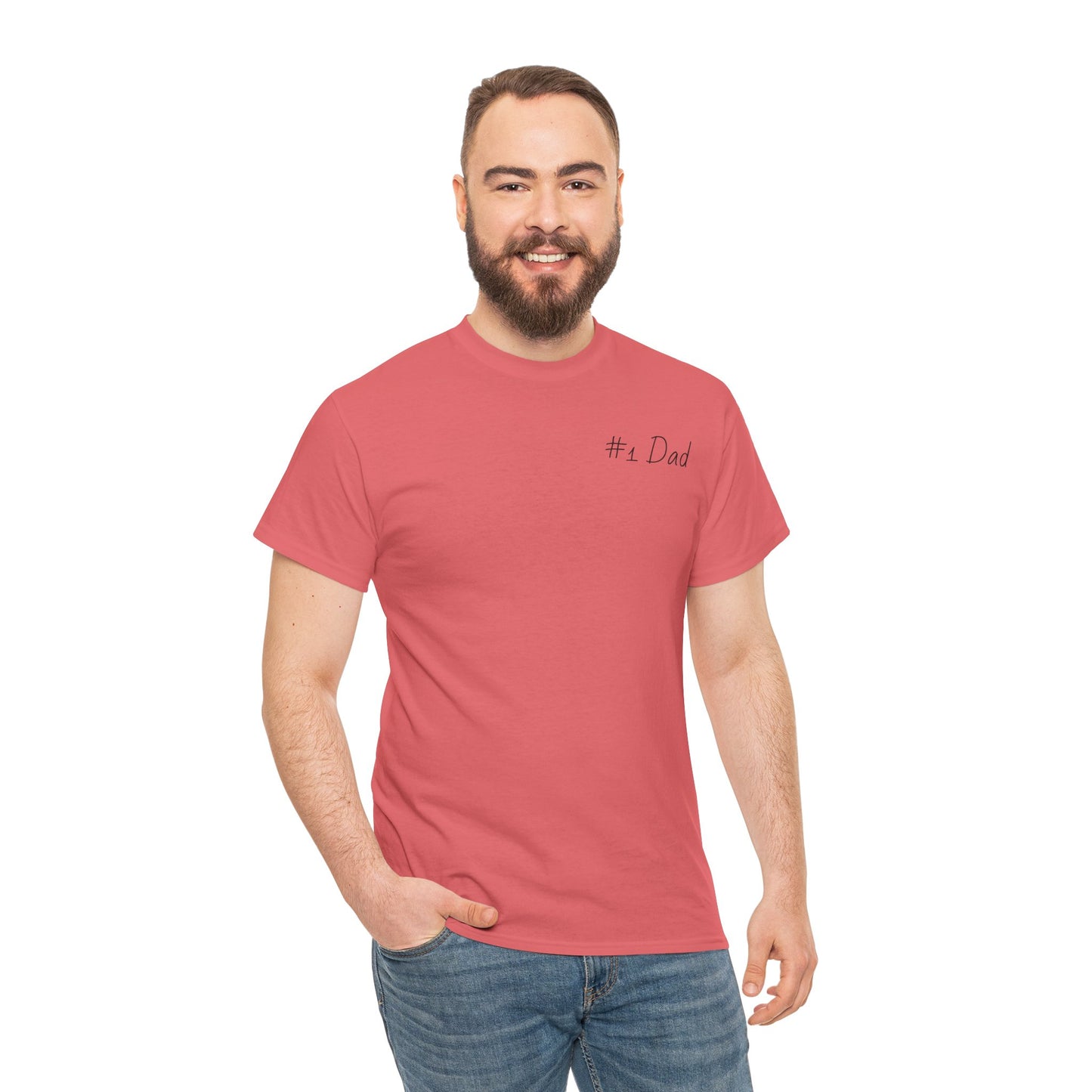 #1 Dad Unisex Heavy Cotton Tee - Best Dad Ever Shirt