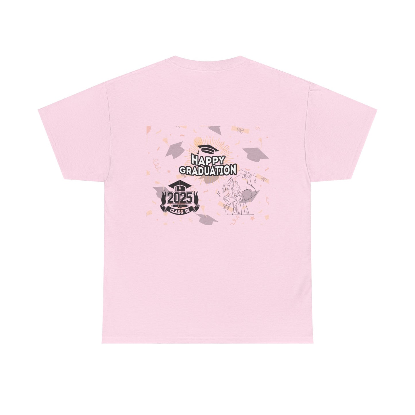 2025 Graduate Heavy Cotton Tee - Happy Graduation Design