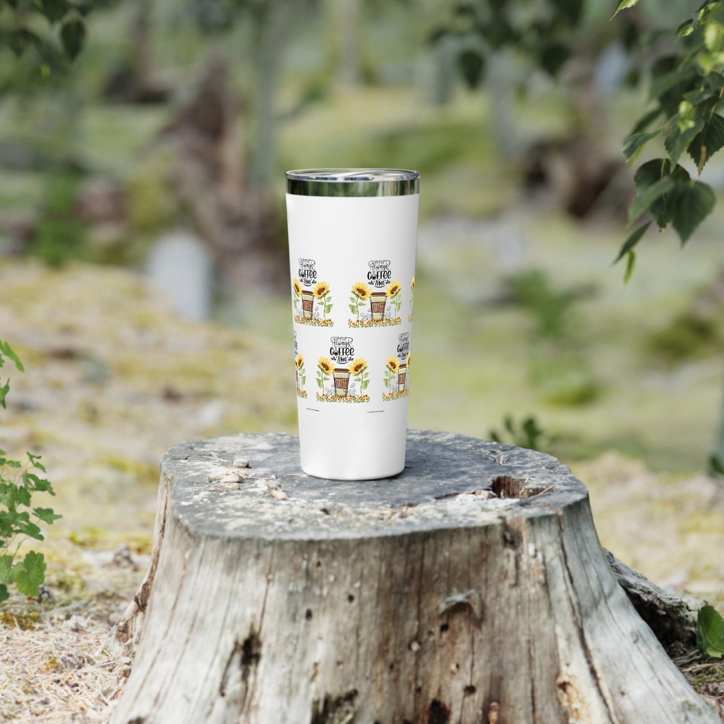 Sunflower Coffee Tumbler - 22oz Insulated Travel Mug for Coffee Lovers