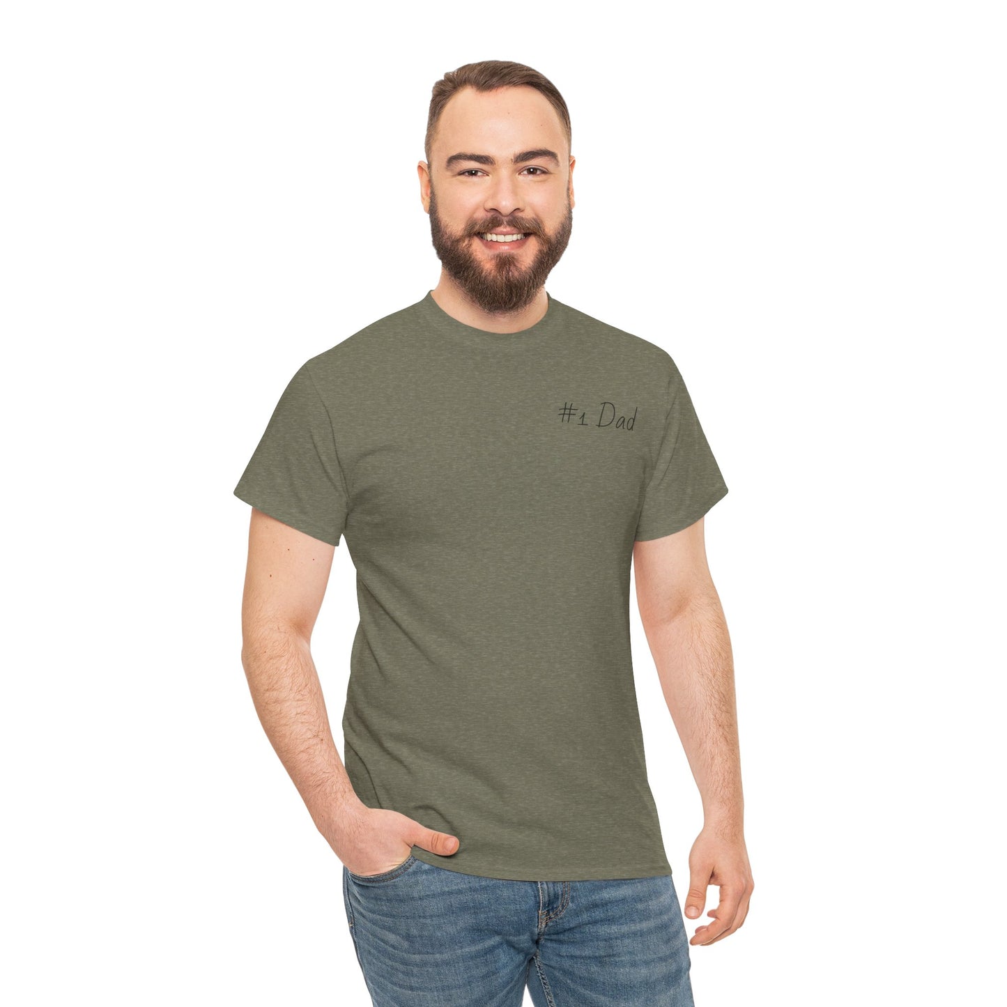 #1 Dad Unisex Heavy Cotton Tee - Best Dad Ever Shirt