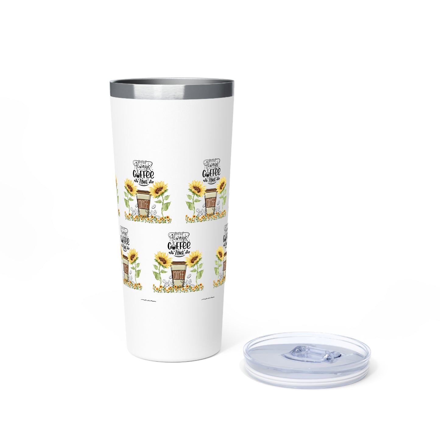 Sunflower Coffee Tumbler - 22oz Insulated Travel Mug for Coffee Lovers