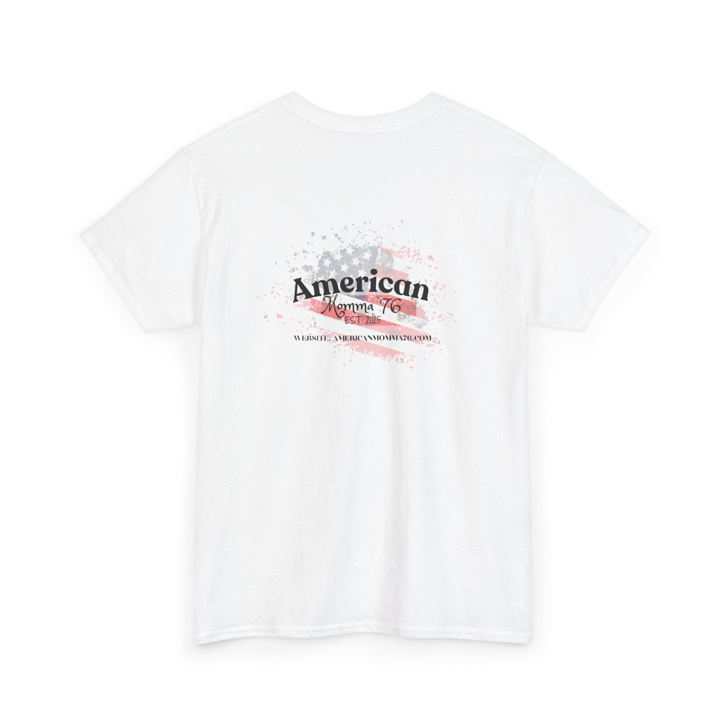 American Flag Unisex Heavy Cotton Tee – Vintage Style Graphic T-Shirt