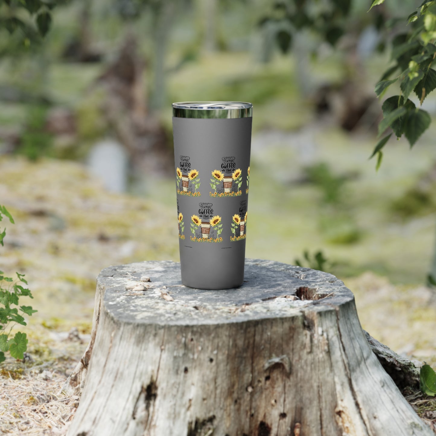 Sunflower Coffee Tumbler - 22oz Insulated Travel Mug for Coffee Lovers