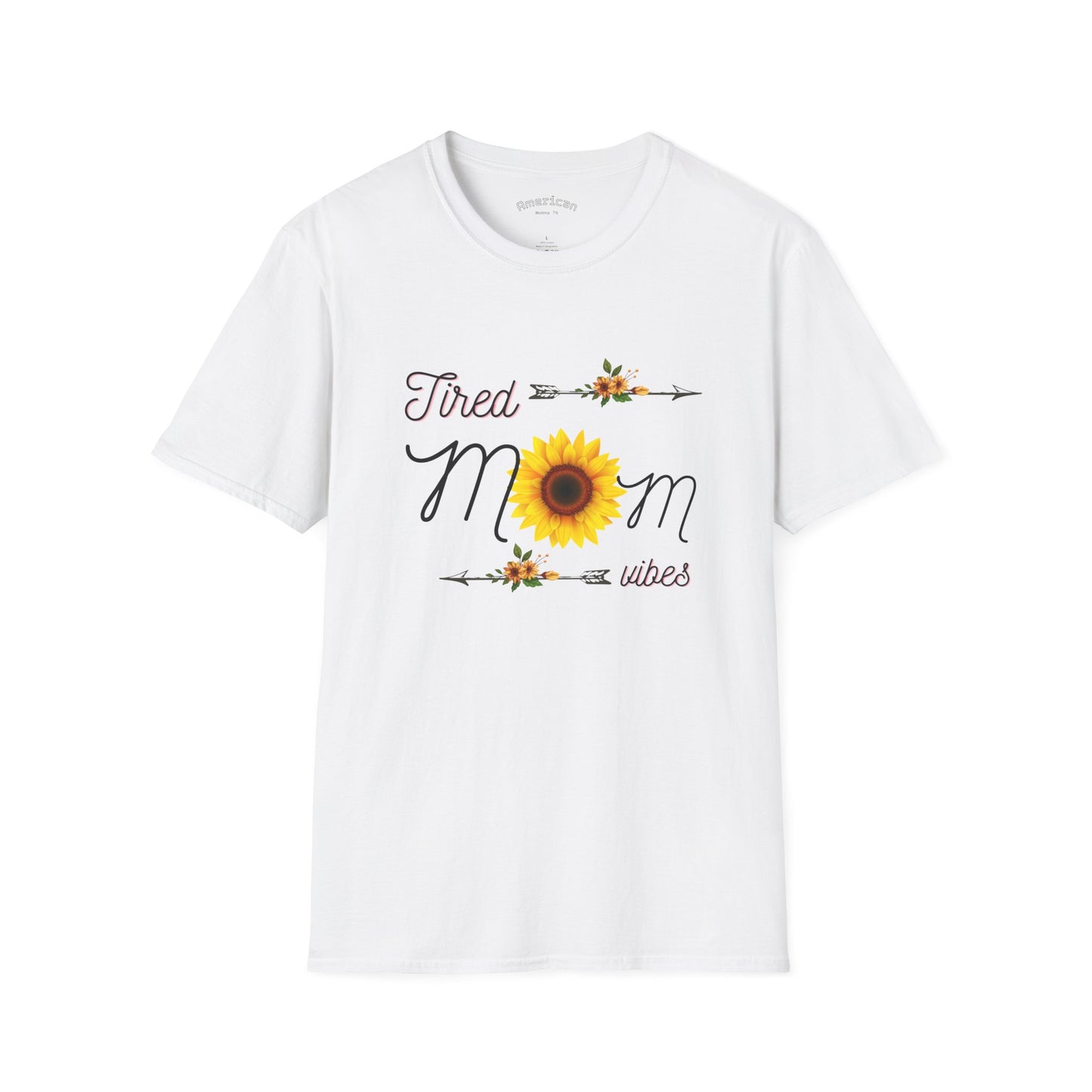 Tired Mom Vibes Unisex Softstyle T-Shirt