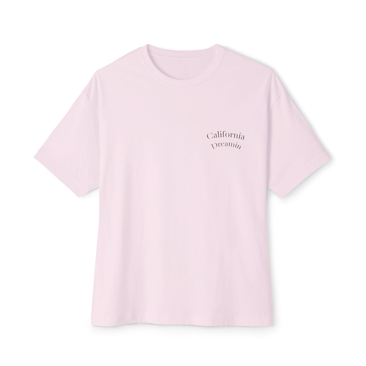 California Dreamin' Oversized Tee - Unisex Boxy T-Shirt with Sunset Graphic
