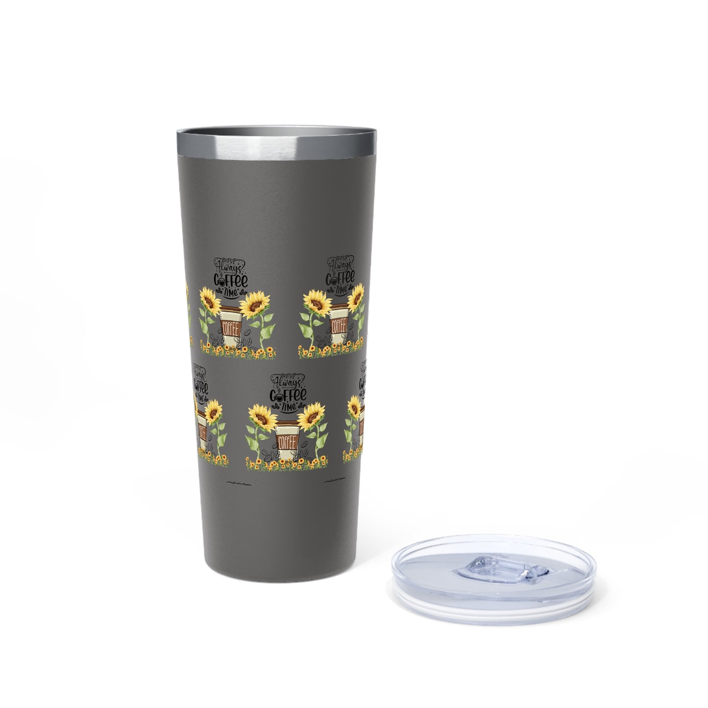 Sunflower Coffee Tumbler - 22oz Insulated Travel Mug for Coffee Lovers