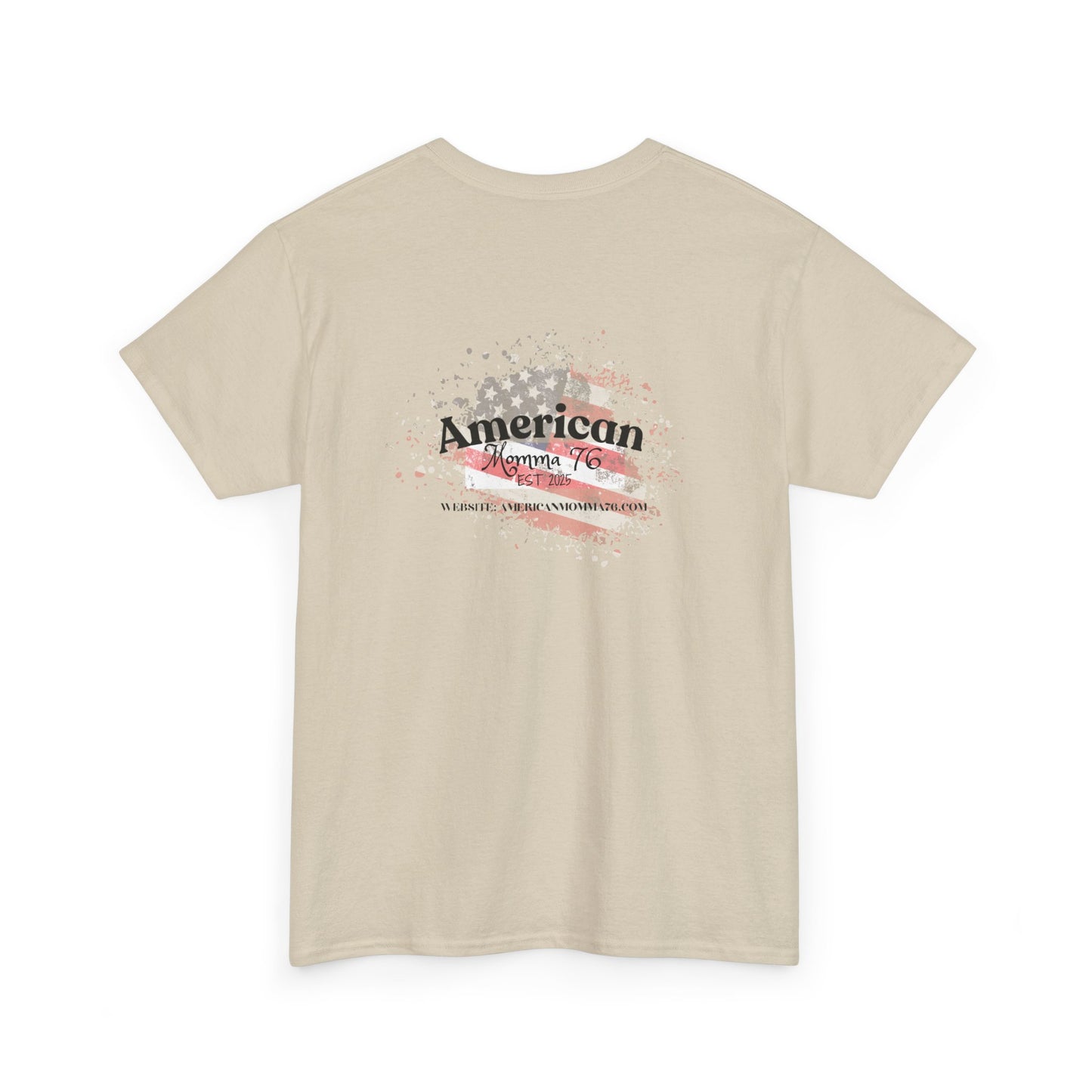 American Flag Unisex Heavy Cotton Tee – Vintage Style Graphic T-Shirt