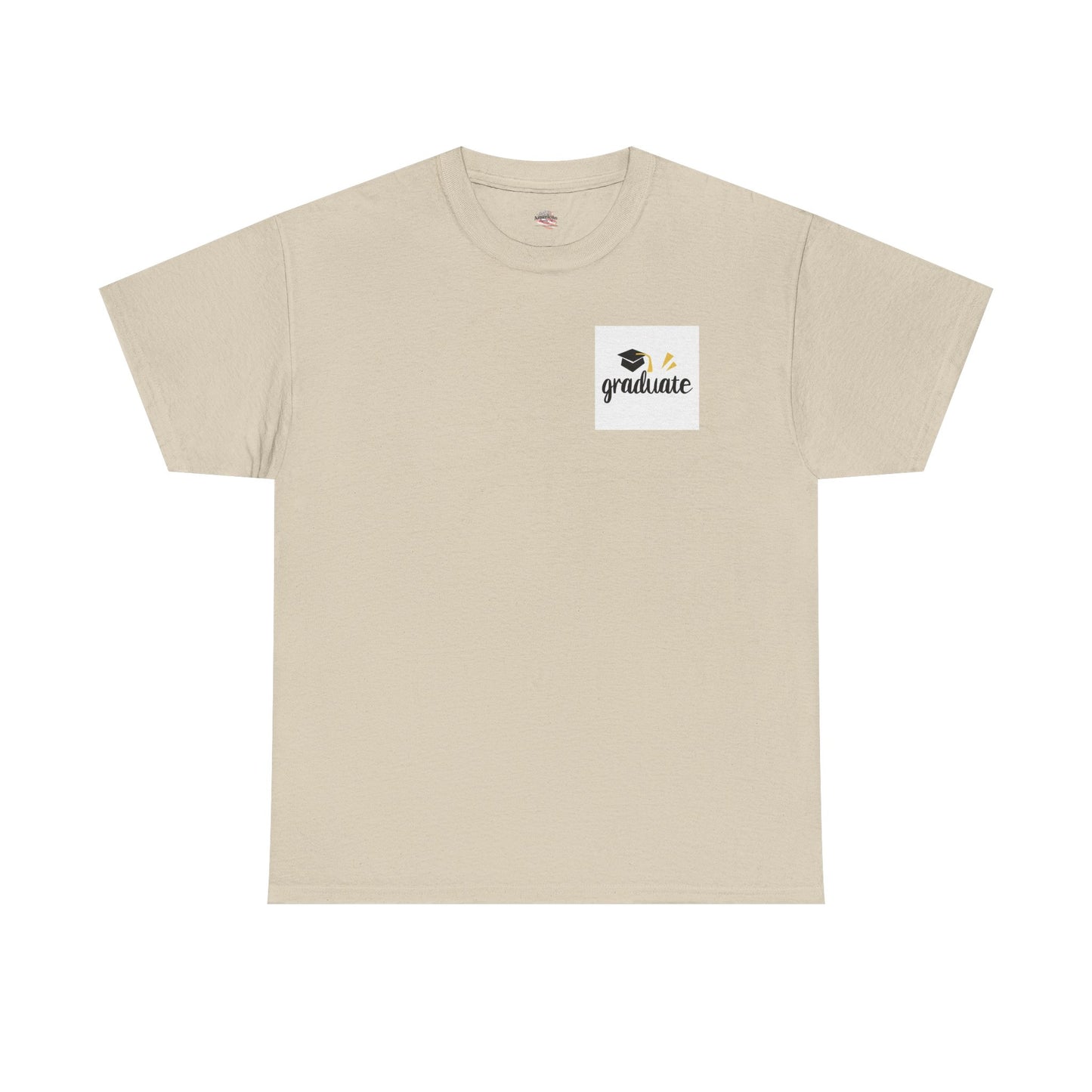 2025 Graduate Heavy Cotton Tee - Happy Graduation Design