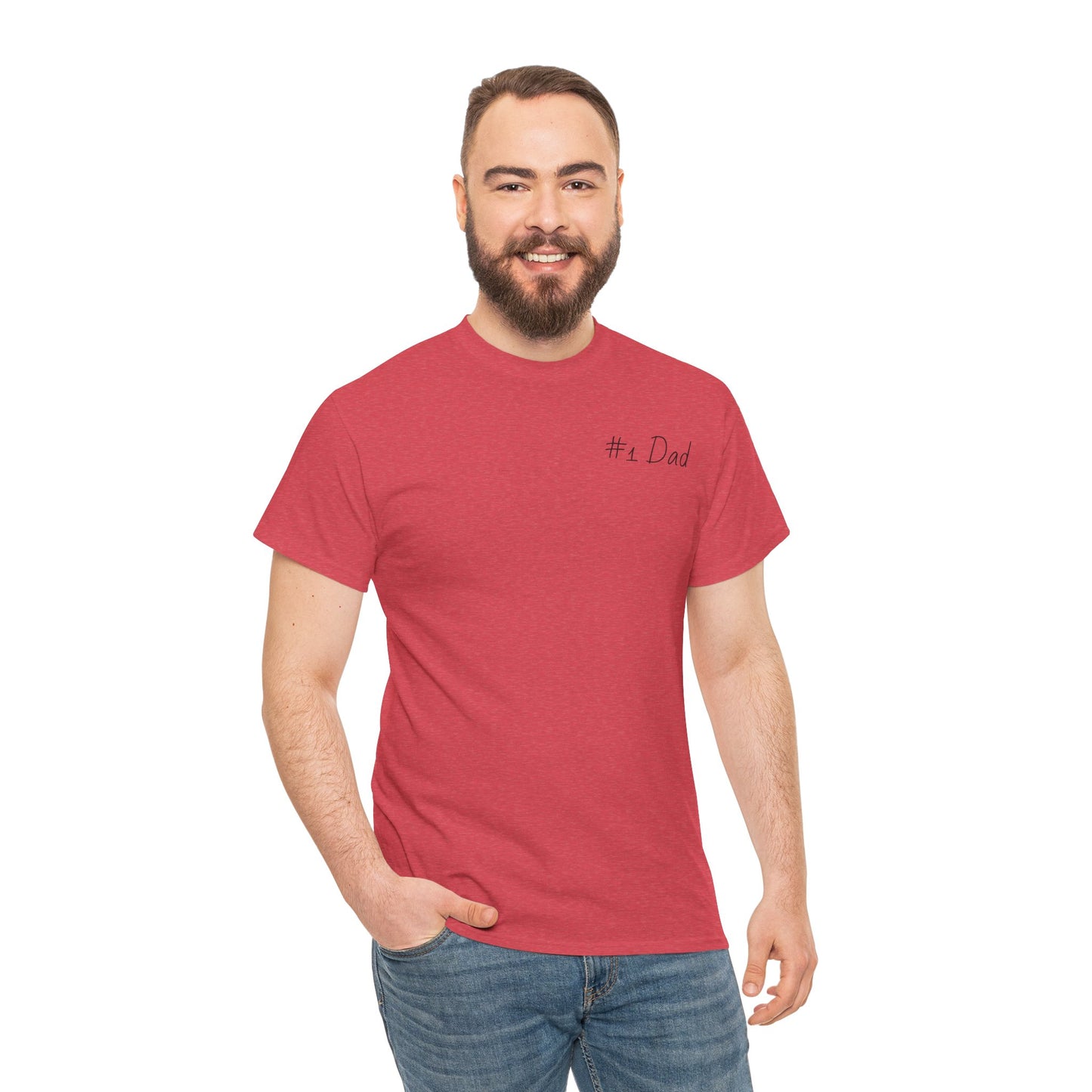 #1 Dad Unisex Heavy Cotton Tee - Best Dad Ever Shirt