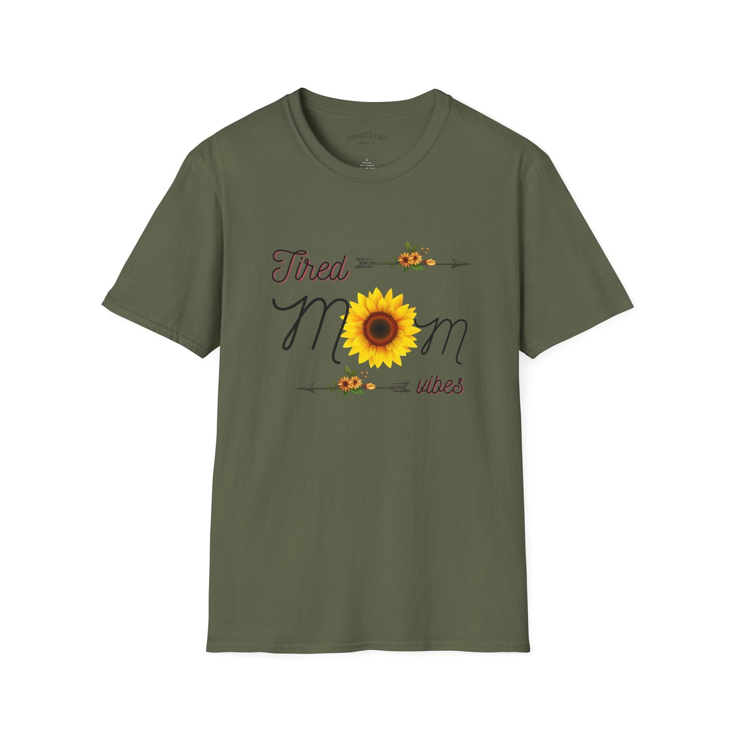 Tired Mom Vibes Unisex Softstyle T-Shirt