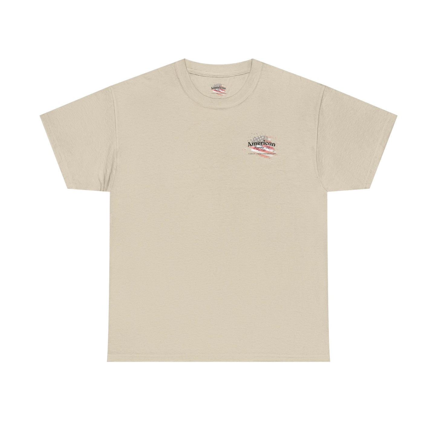 American Flag Unisex Heavy Cotton Tee – Vintage Style Graphic T-Shirt