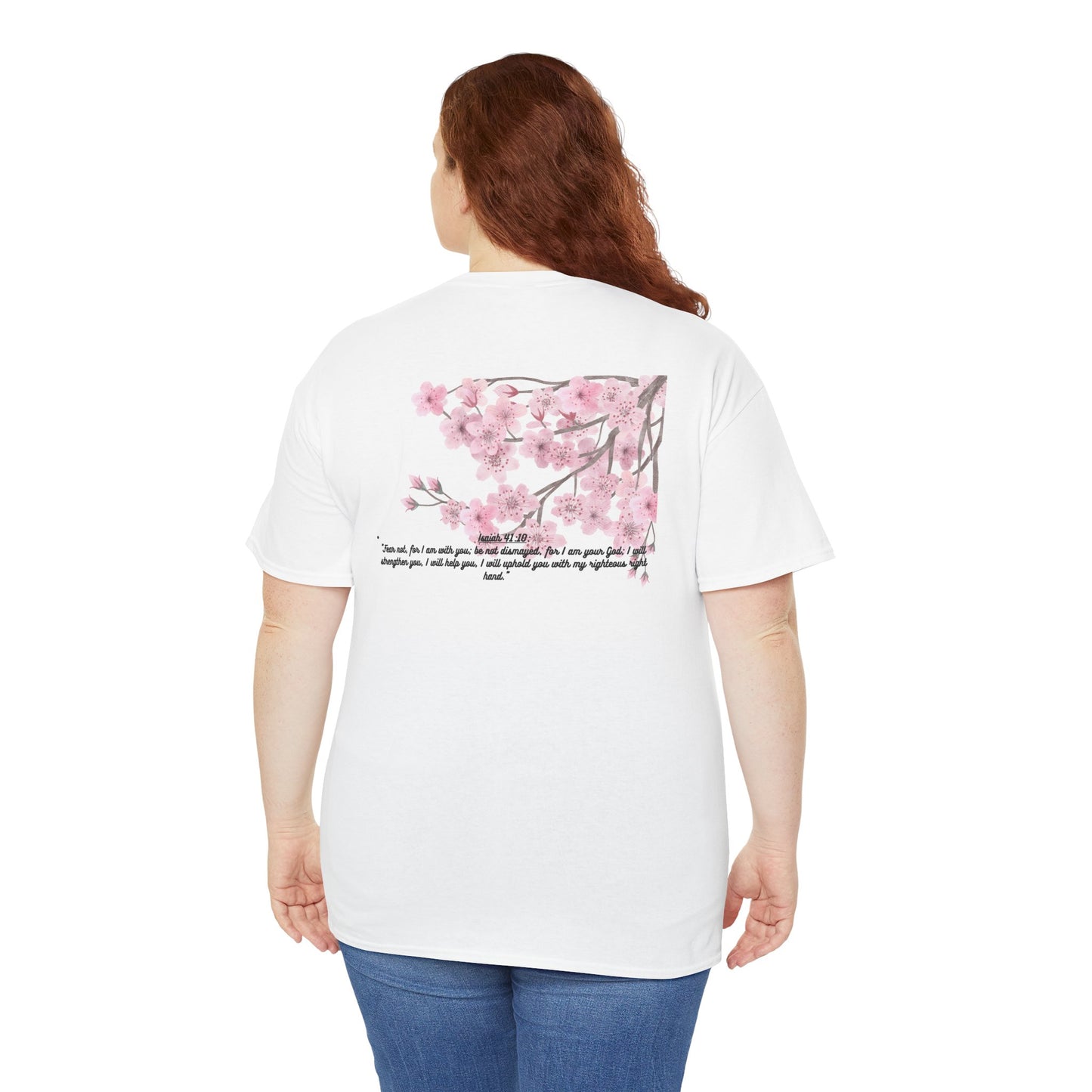 Floral Quote Unisex Cotton Tee, Inspirational T-Shirt, Spring Fashion, Gift for Her, Nature Lover Shirt, Motivational Top