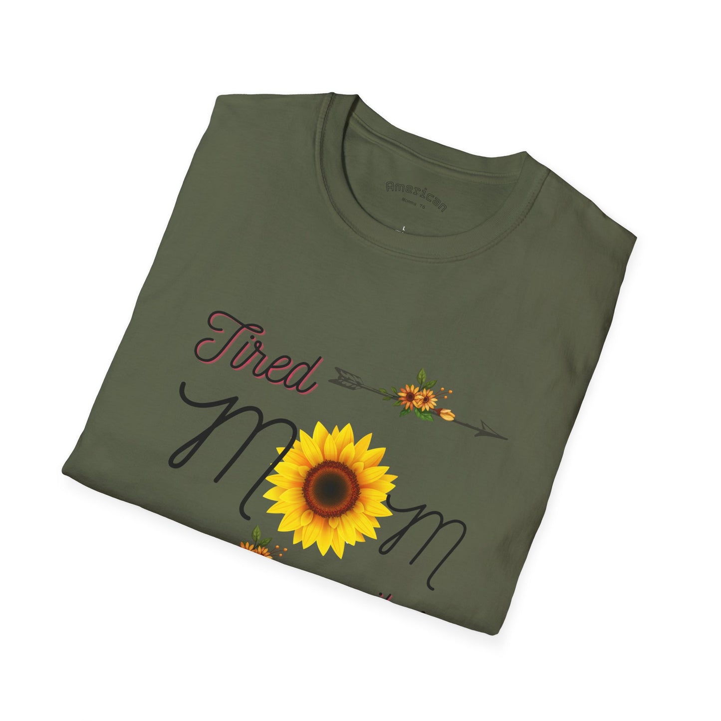Tired Mom Vibes Unisex Softstyle T-Shirt