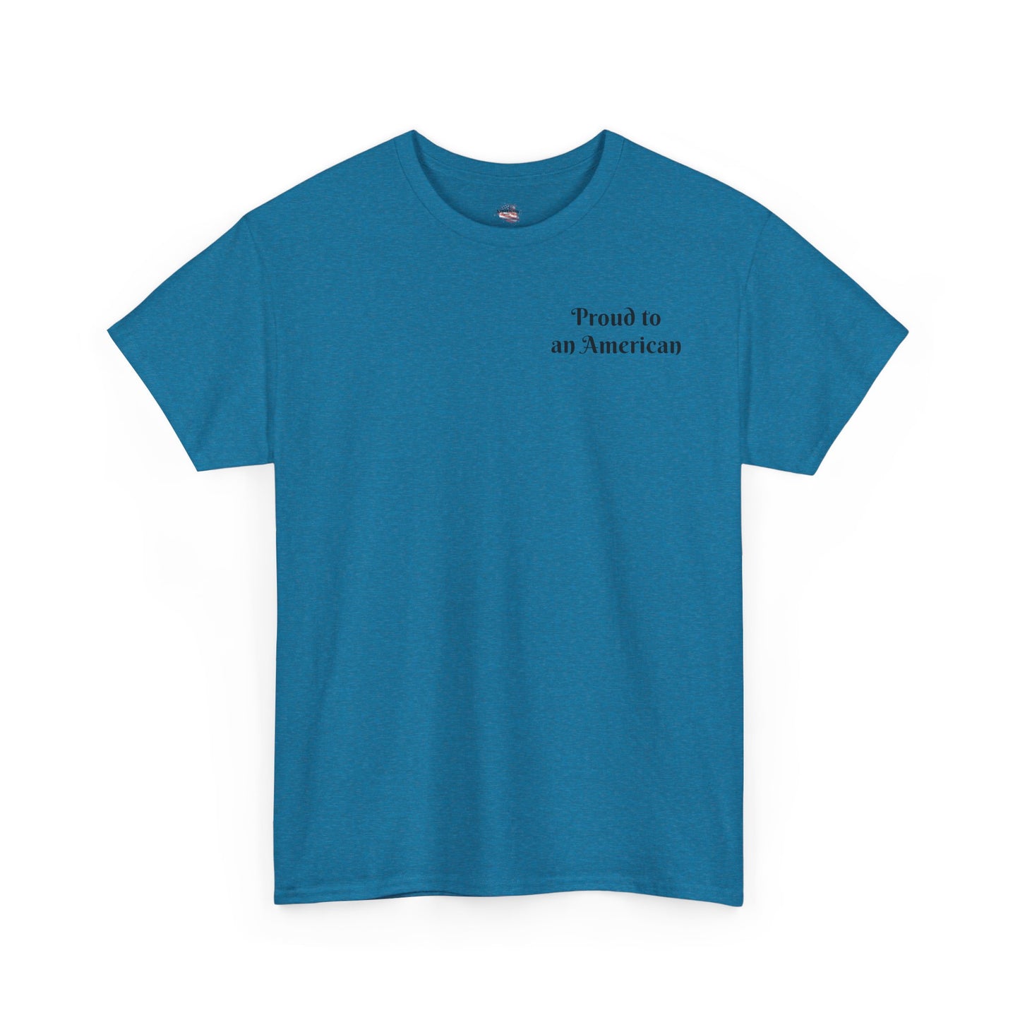 Patriotic Unisex Heavy Cotton Tee - Proud to be an American