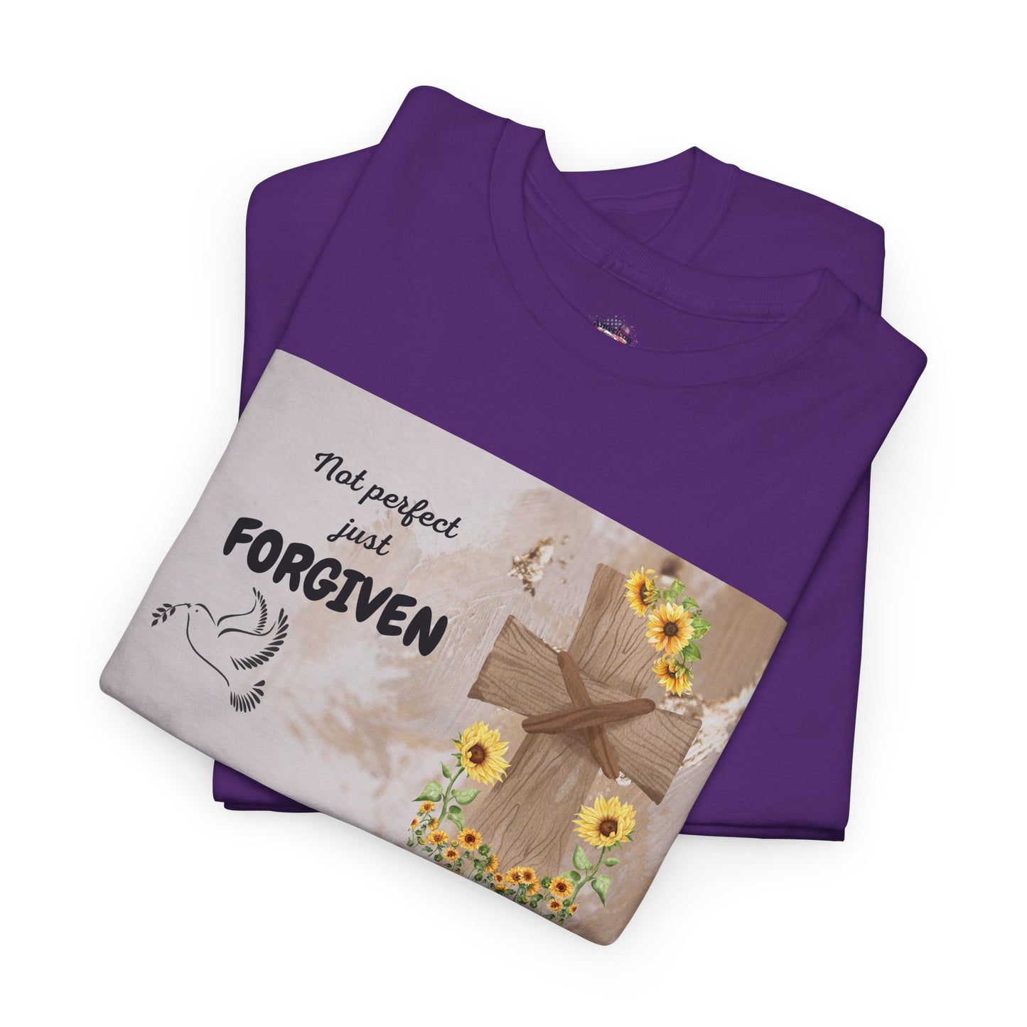 Forgiven Inspirational Tee, Unisex Cotton Shirt, Motivational Gift, Faith-Based Apparel, Summer Casual Wear, Spiritual Reminder