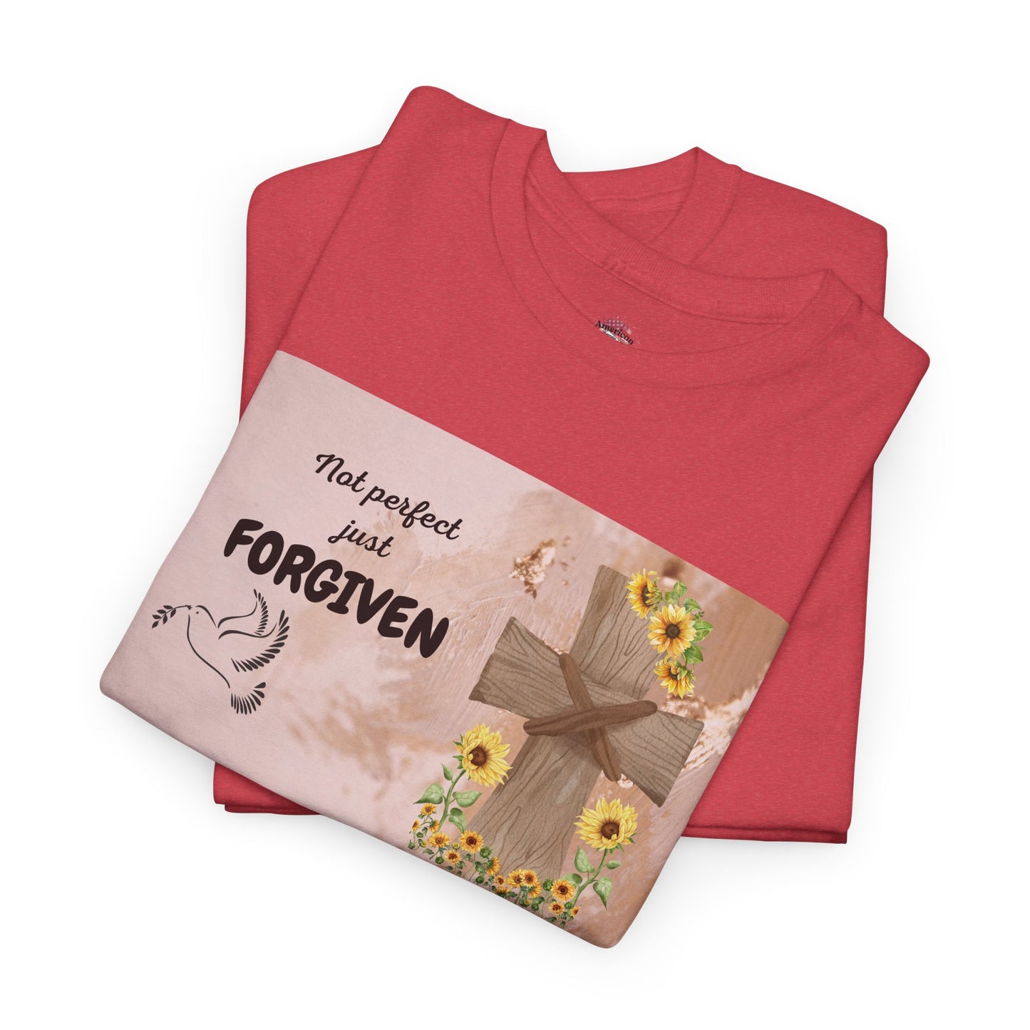 Forgiven Inspirational Tee, Unisex Cotton Shirt, Motivational Gift, Faith-Based Apparel, Summer Casual Wear, Spiritual Reminder