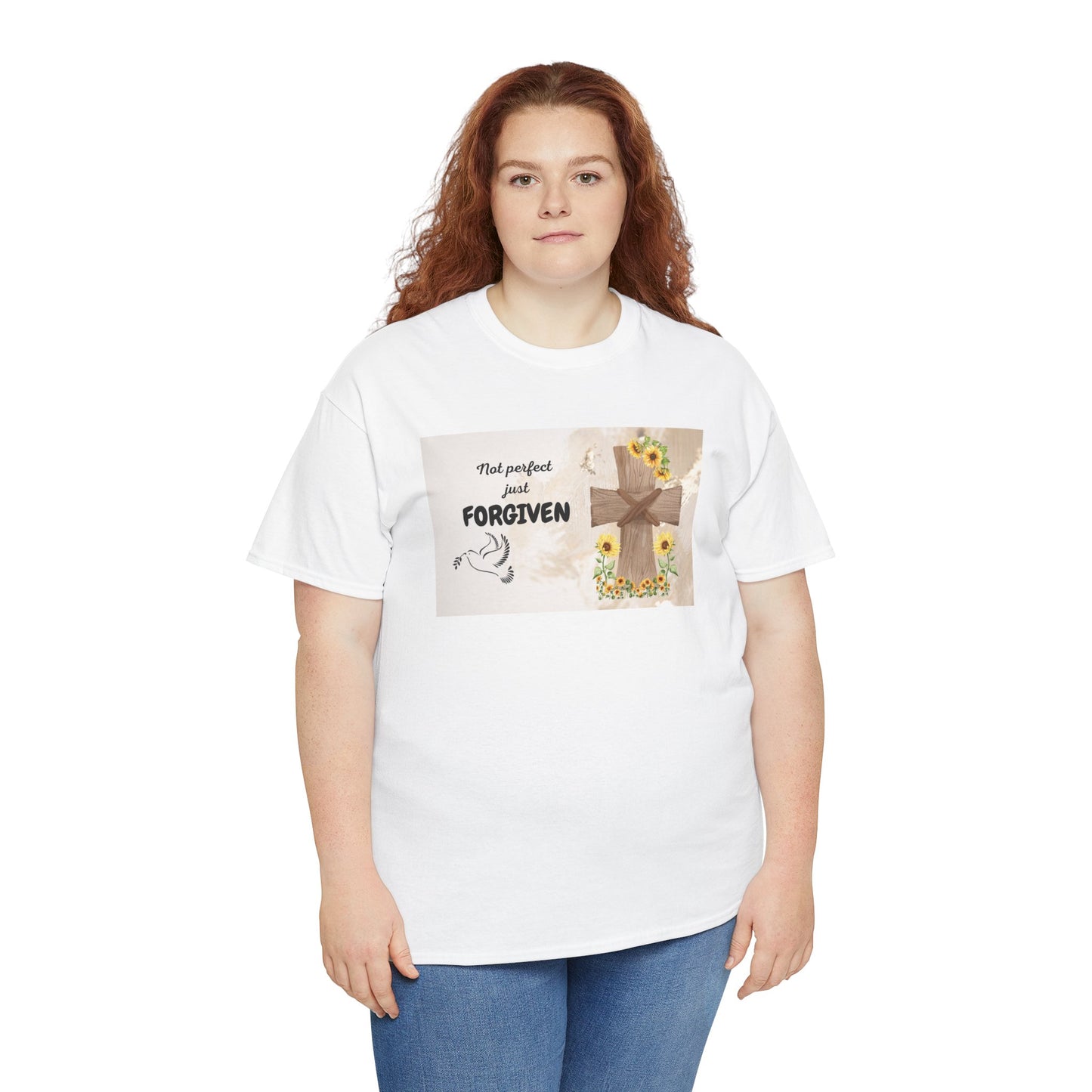 Forgiven Inspirational Tee, Unisex Cotton Shirt, Motivational Gift, Faith-Based Apparel, Summer Casual Wear, Spiritual Reminder