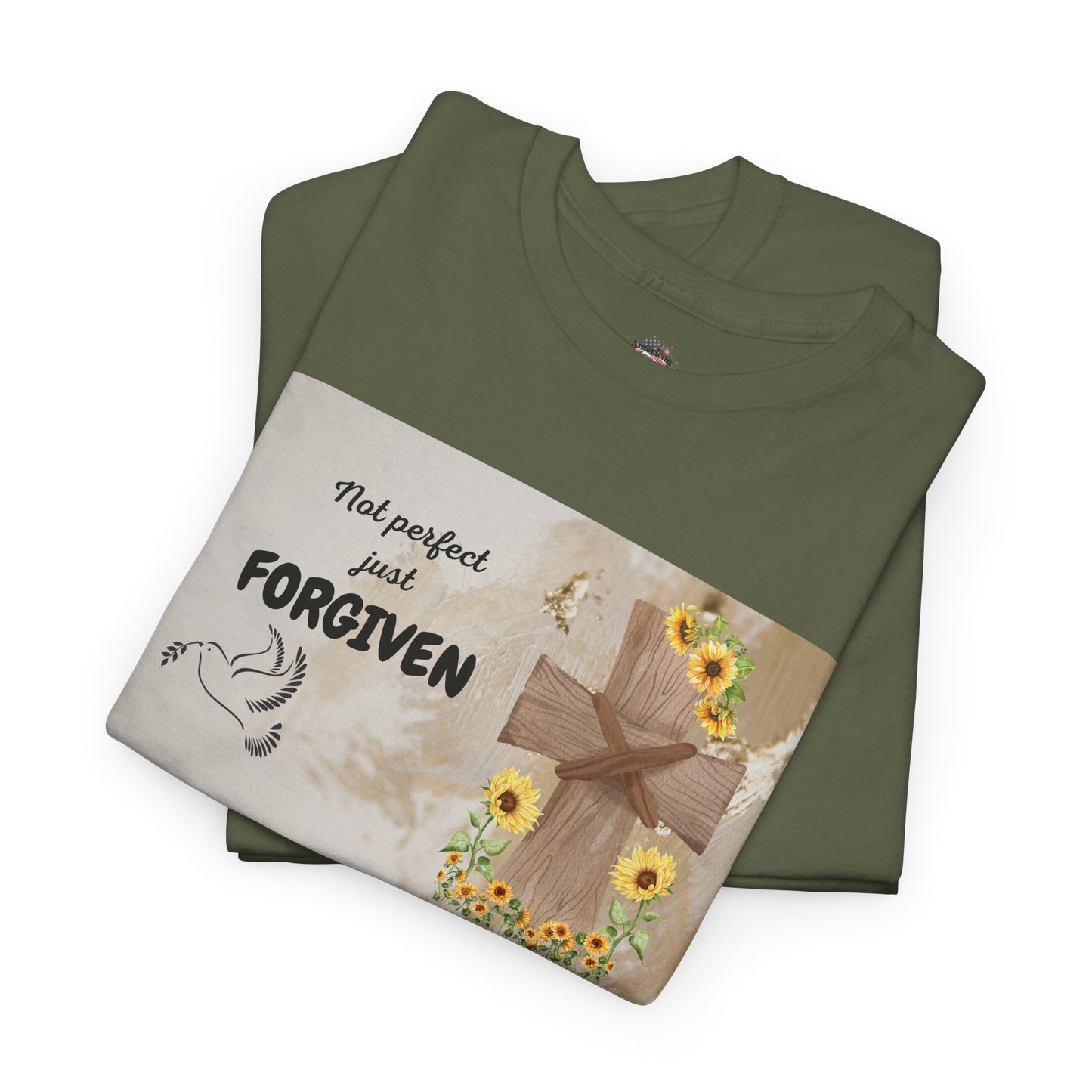 Forgiven Inspirational Tee, Unisex Cotton Shirt, Motivational Gift, Faith-Based Apparel, Summer Casual Wear, Spiritual Reminder