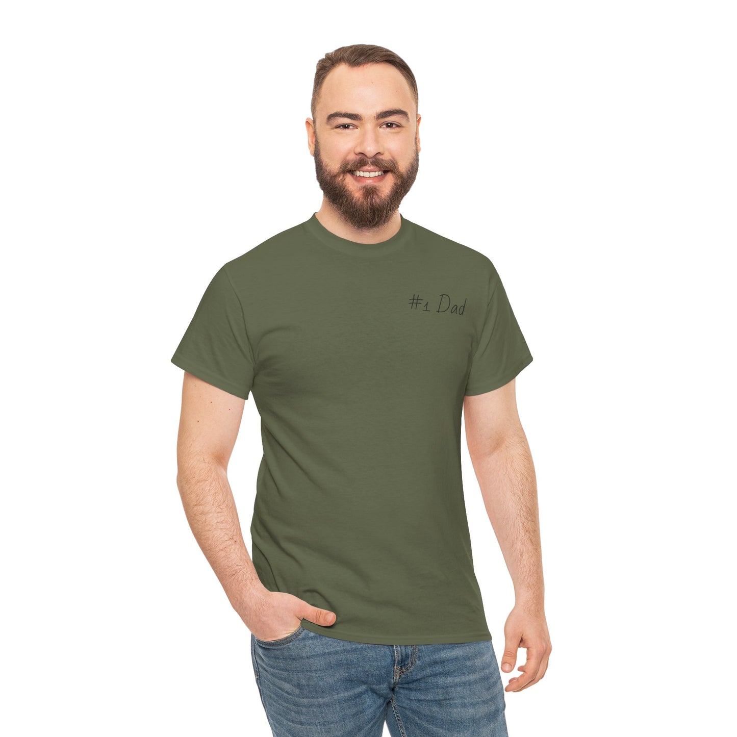 #1 Dad Unisex Heavy Cotton Tee - Best Dad Ever Shirt