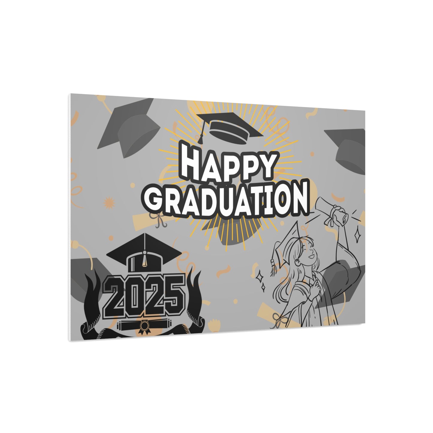 Graduation Foam Board Sign – Happy Graduation 2025 Decoration
