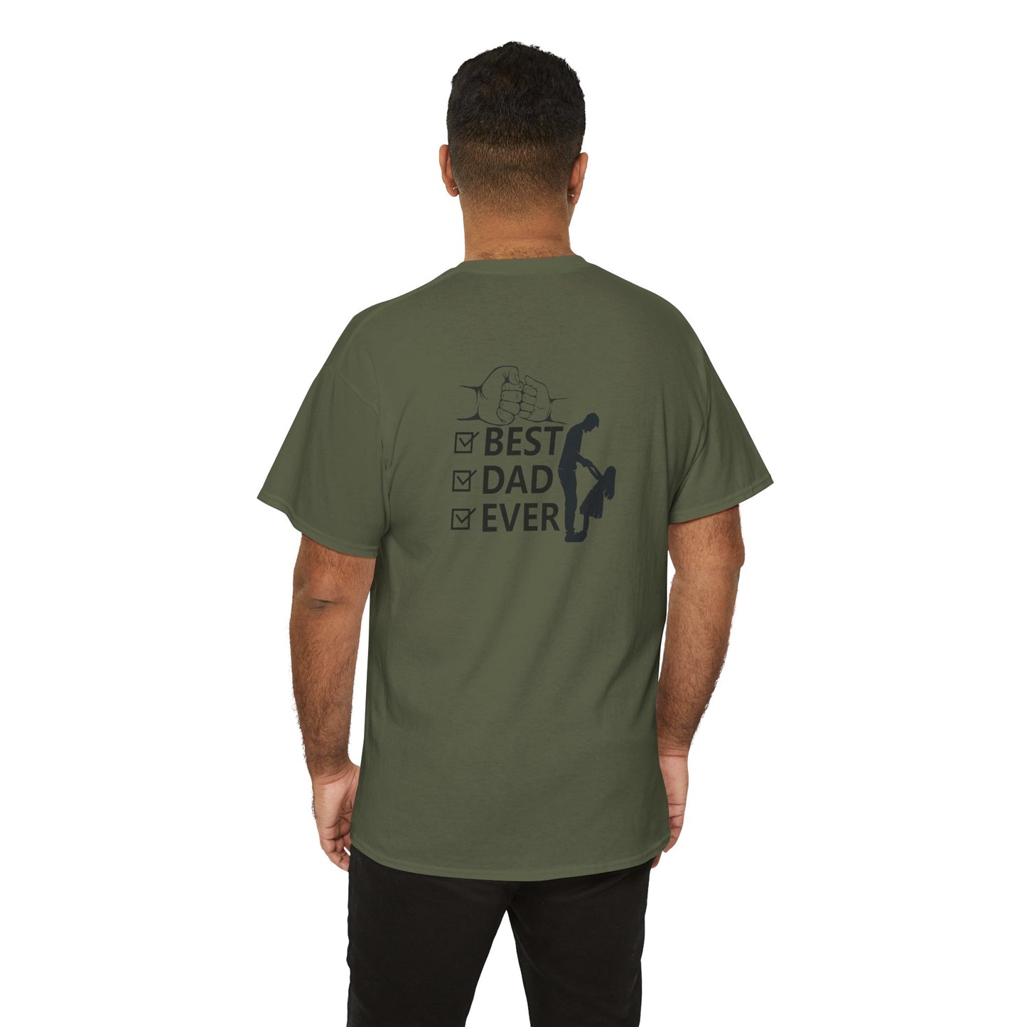 #1 Dad Unisex Heavy Cotton Tee - Best Dad Ever Shirt