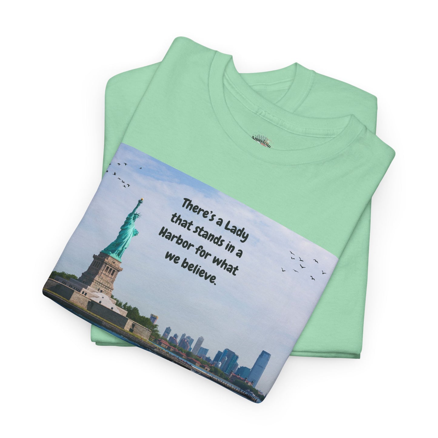Unisex Heavy Cotton Tee with Lady Liberty Design, Inspirational Quote T-Shirt, Independence Day Gift, Patriot Apparel, New York [...]