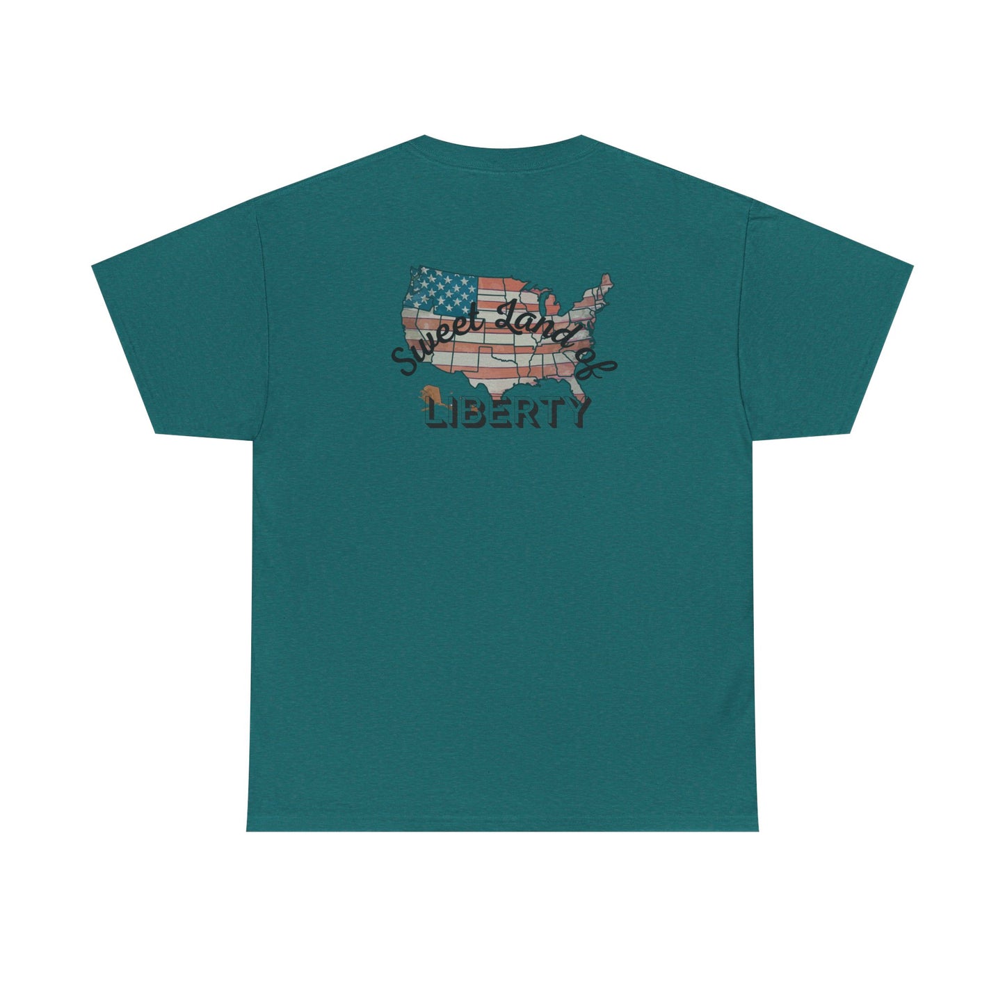Patriotic Unisex Heavy Cotton Tee - Proud to be an American