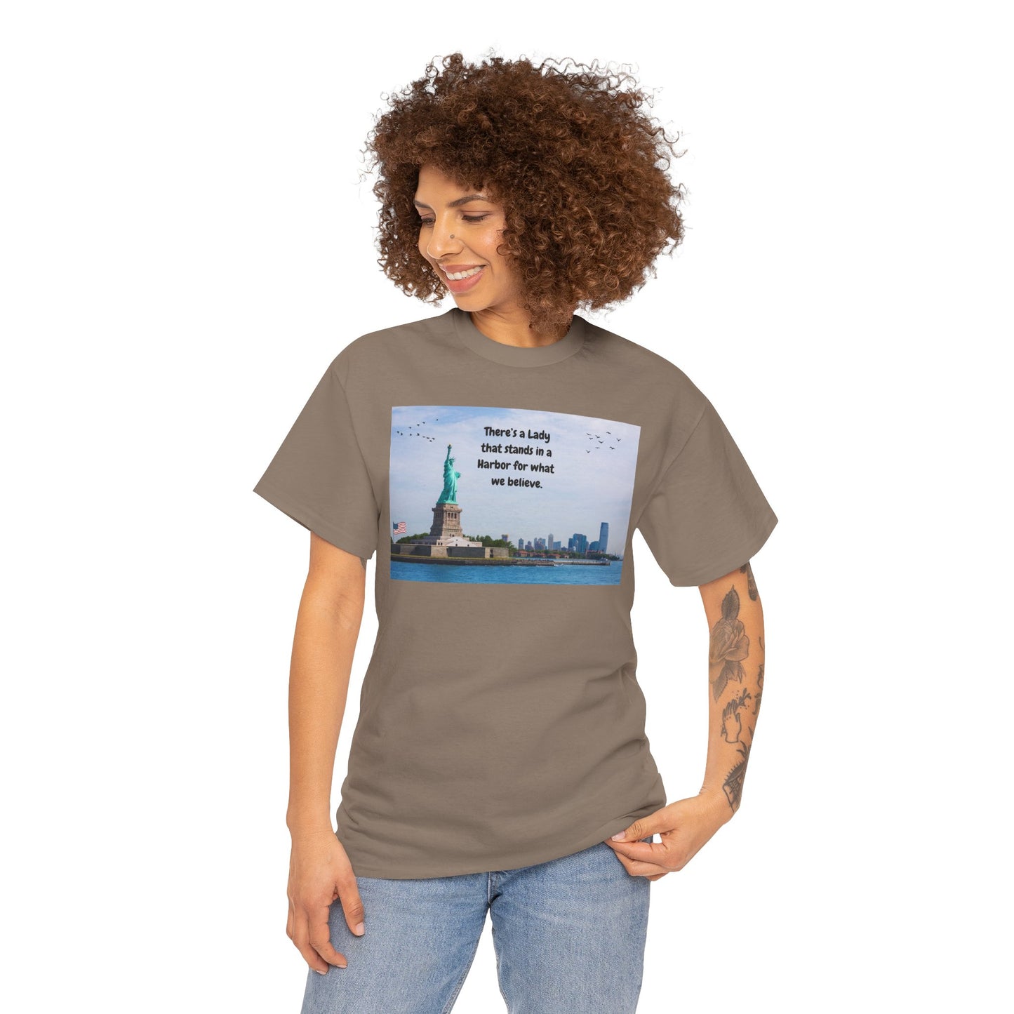 Unisex Heavy Cotton Tee with Lady Liberty Design, Inspirational Quote T-Shirt, Independence Day Gift, Patriot Apparel, New York [...]
