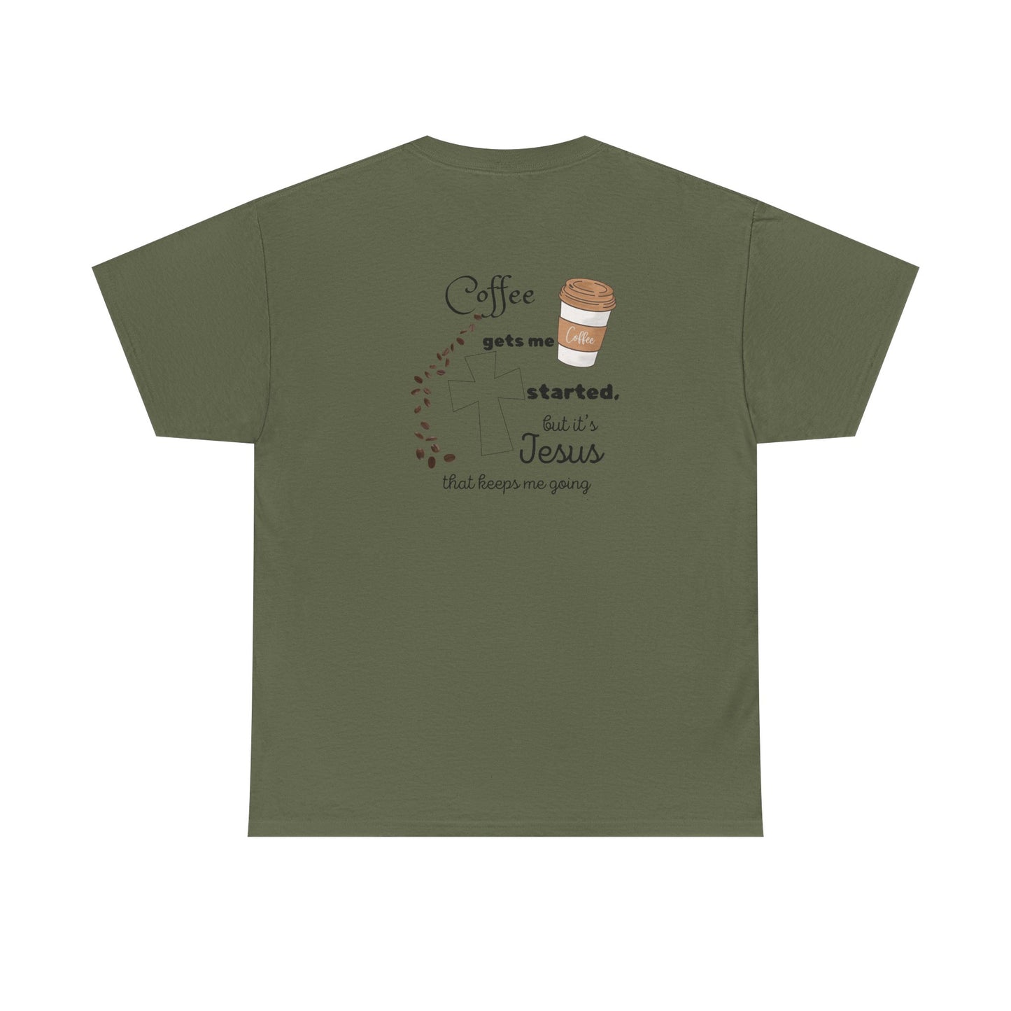 Coffee Time Unisex Heavy Cotton Tee - Faith & Caffeine Inspiration
