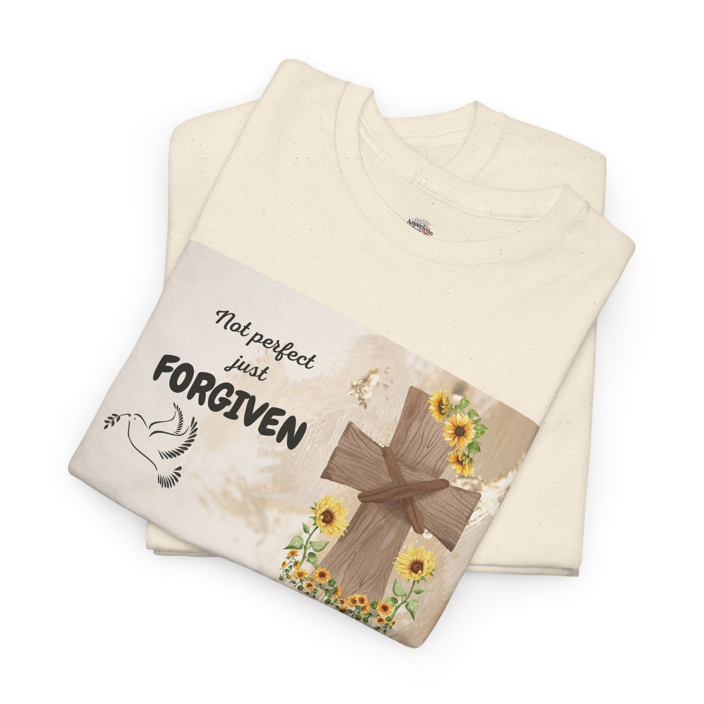 Forgiven Inspirational Tee, Unisex Cotton Shirt, Motivational Gift, Faith-Based Apparel, Summer Casual Wear, Spiritual Reminder