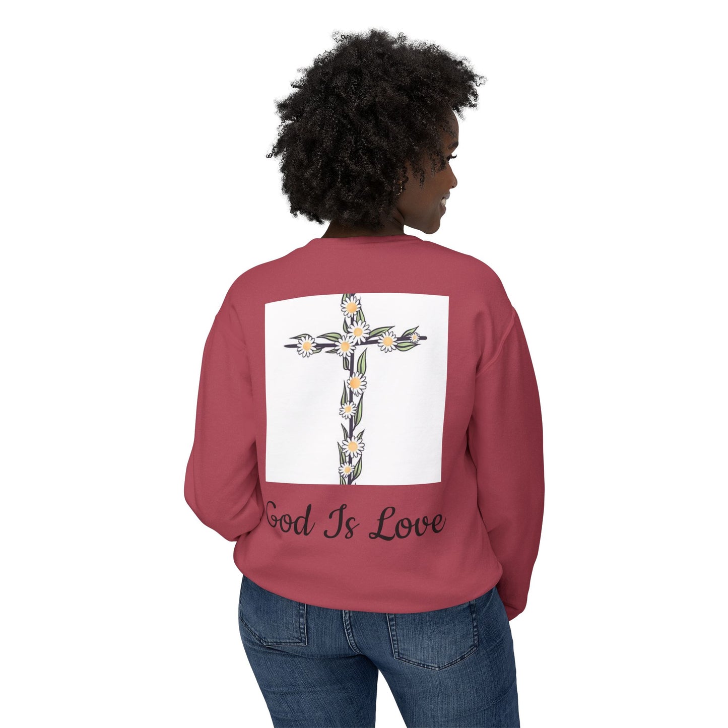 Faith, Hope, Love Unisex Lightweight Crewneck Sweatshirt