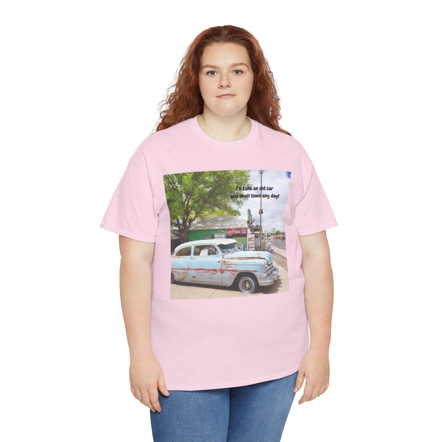 Rustic Vintage Car Tee - Retro Aesthetic Graphic T-Shirt for Casual Outings, Gifts, Travel, Summer Wardrobe, Road Trip Wear
