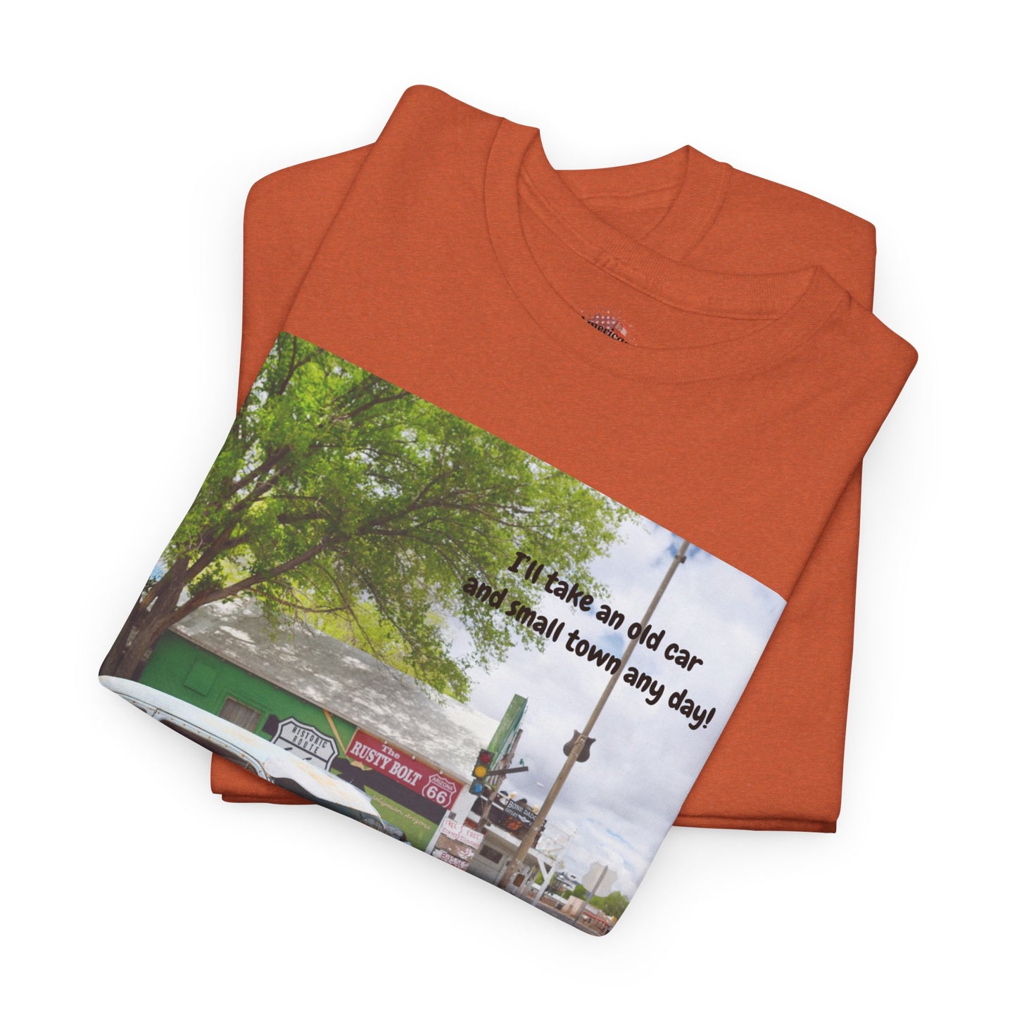 Rustic Vintage Car Tee - Retro Aesthetic Graphic T-Shirt for Casual Outings, Gifts, Travel, Summer Wardrobe, Road Trip Wear