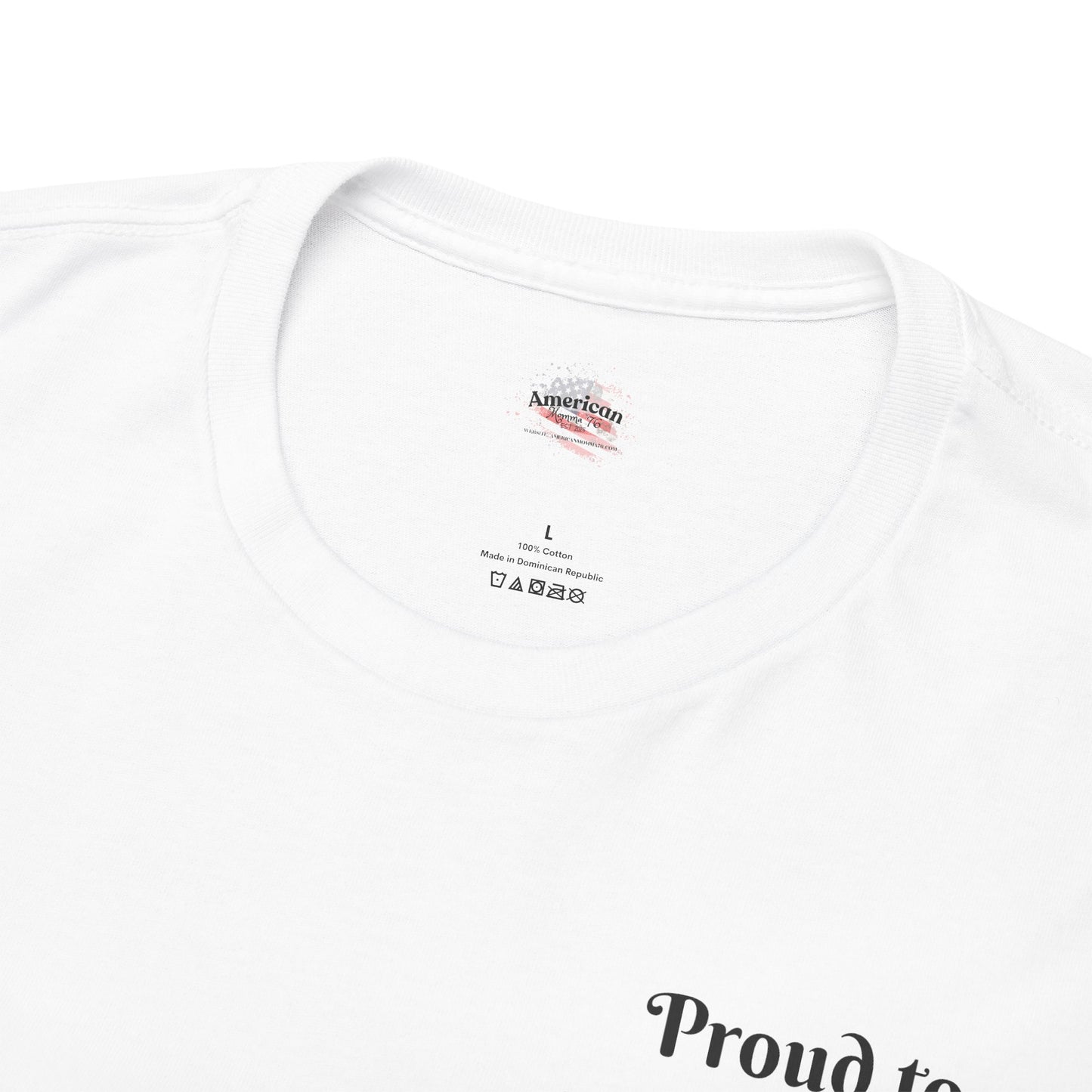 Patriotic Unisex Heavy Cotton Tee - Proud to be an American