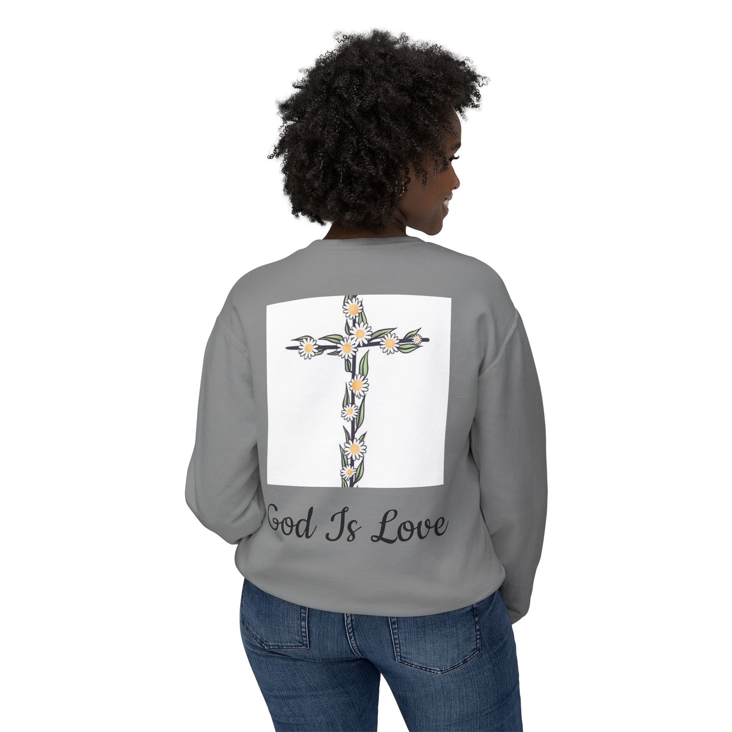 Faith, Hope, Love Unisex Lightweight Crewneck Sweatshirt