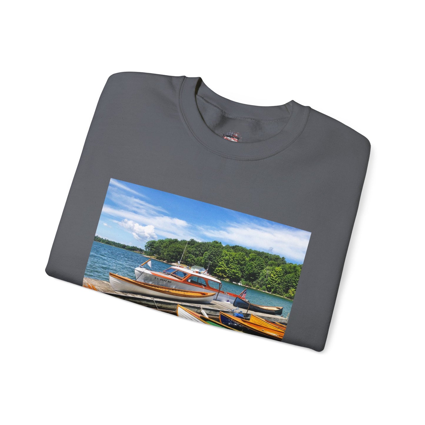 Scenic Boats Unisex Heavy Blend™ Crewneck Sweatshirt - Perfect for Nautical Enthusiasts